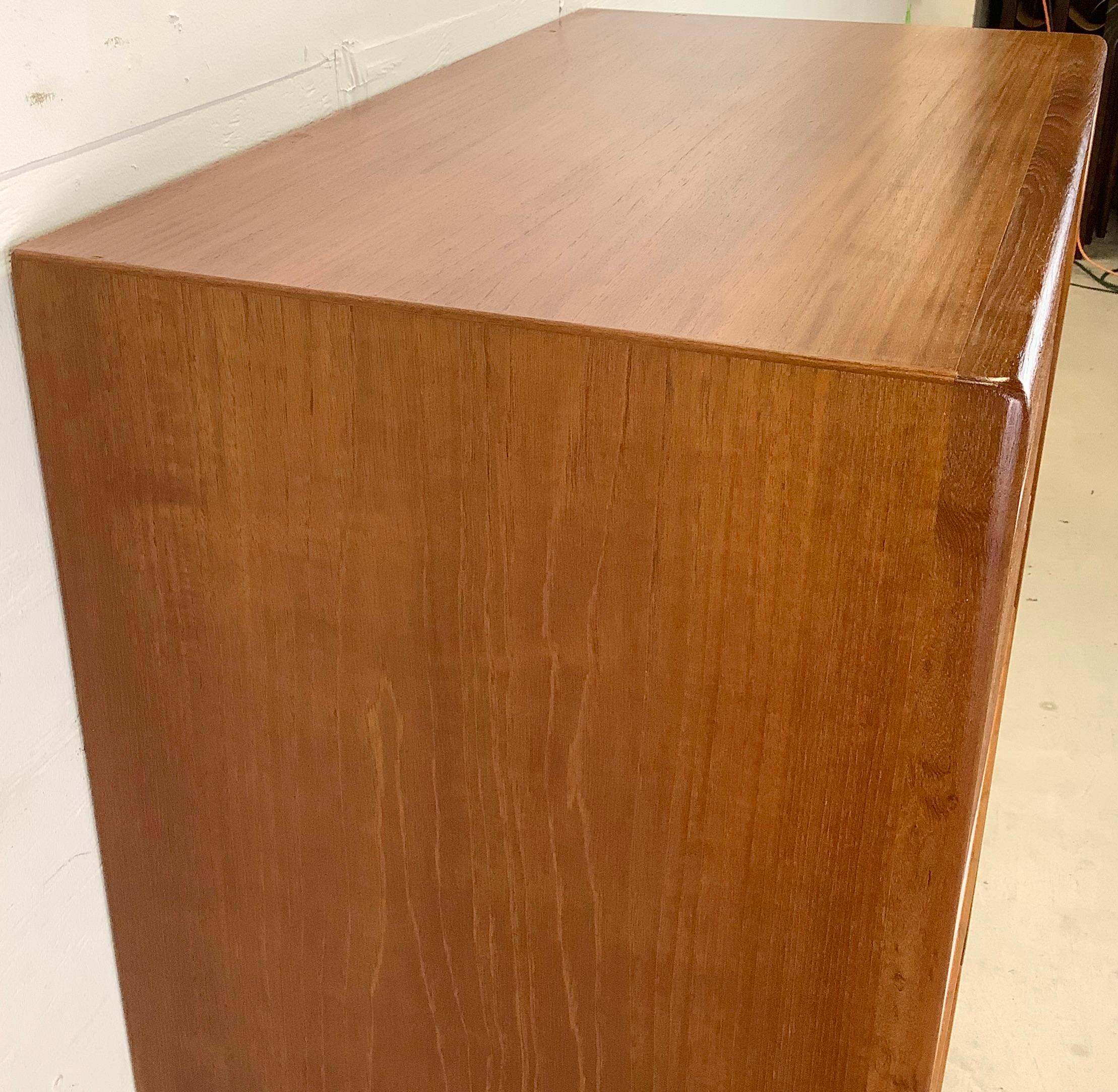 Scandinavian Modern Teak Highboy Dresser From Lyby Mobler 1