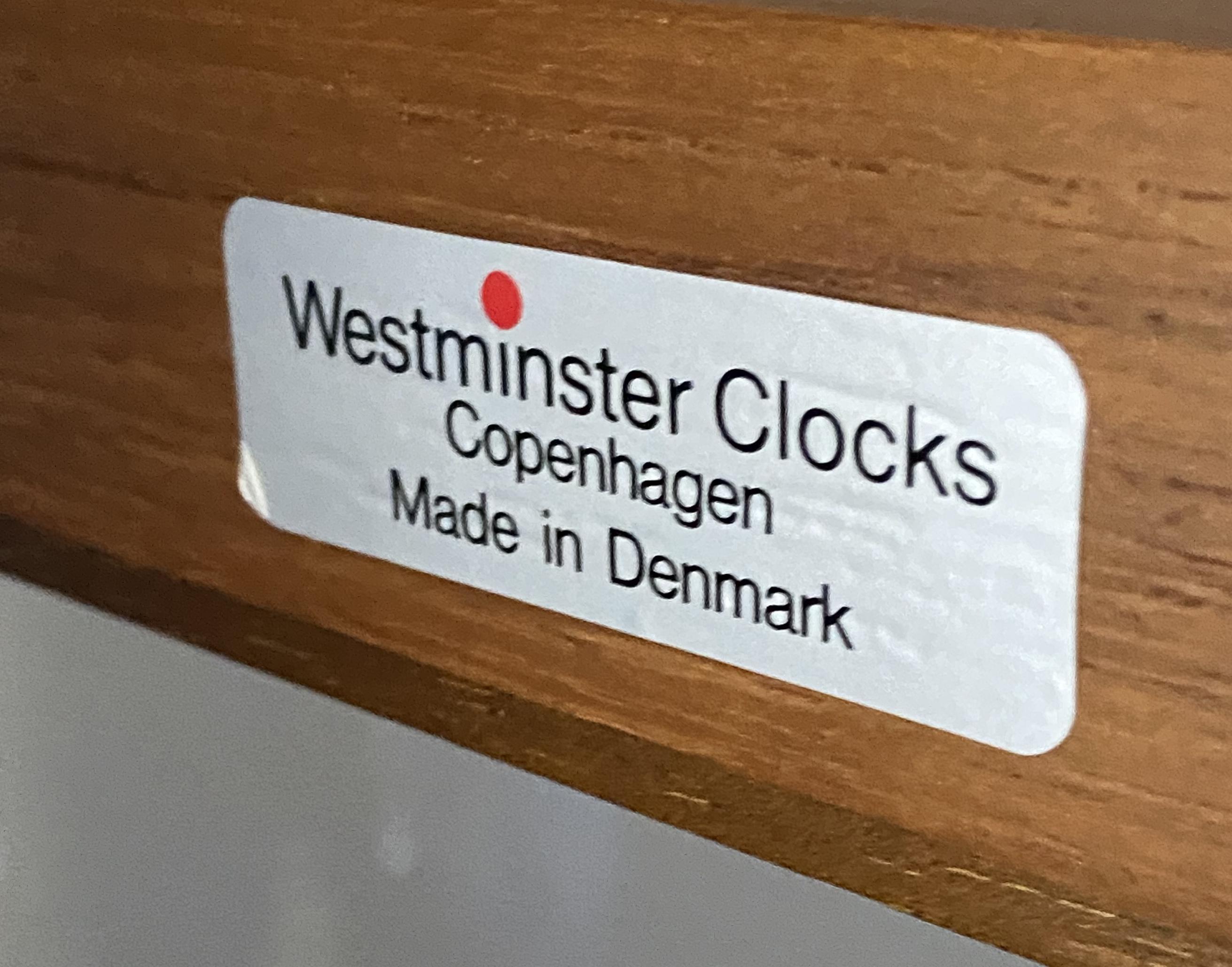 20th Century Scandinavian Modern Teak Longcase Clock