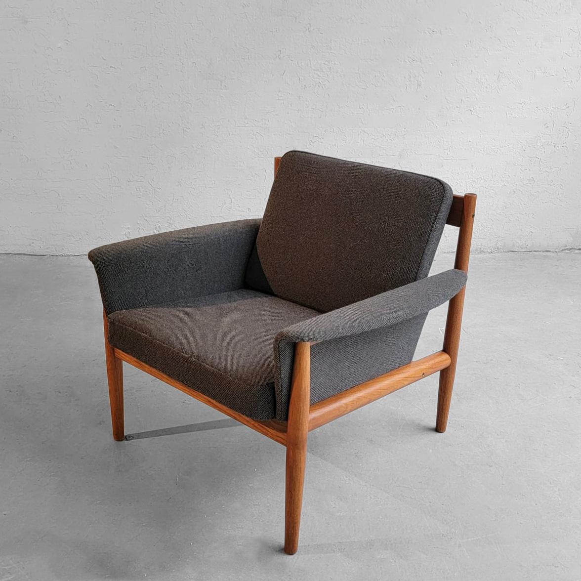 Danish Scandinavian Modern Teak Lounge Chair By Grete Jalk For Sale