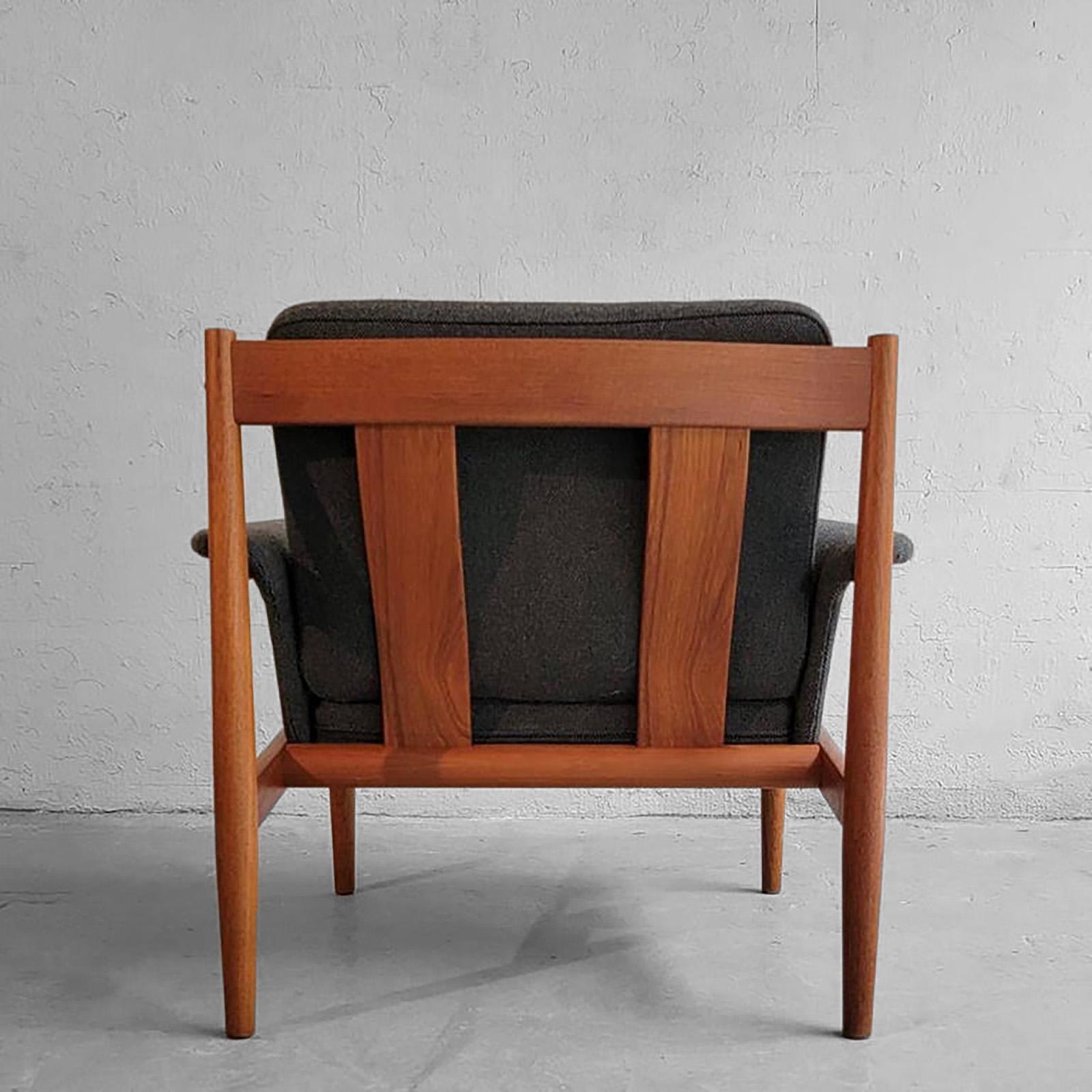 Scandinavian Modern Teak Lounge Chair By Grete Jalk For Sale 3