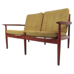 Scandinavian Modern Teak Loveseat by Arne Vodder
