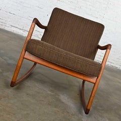 Scandinavian Modern Teak Model 120 Rocker Ole Wanscher France & Son John Stuart