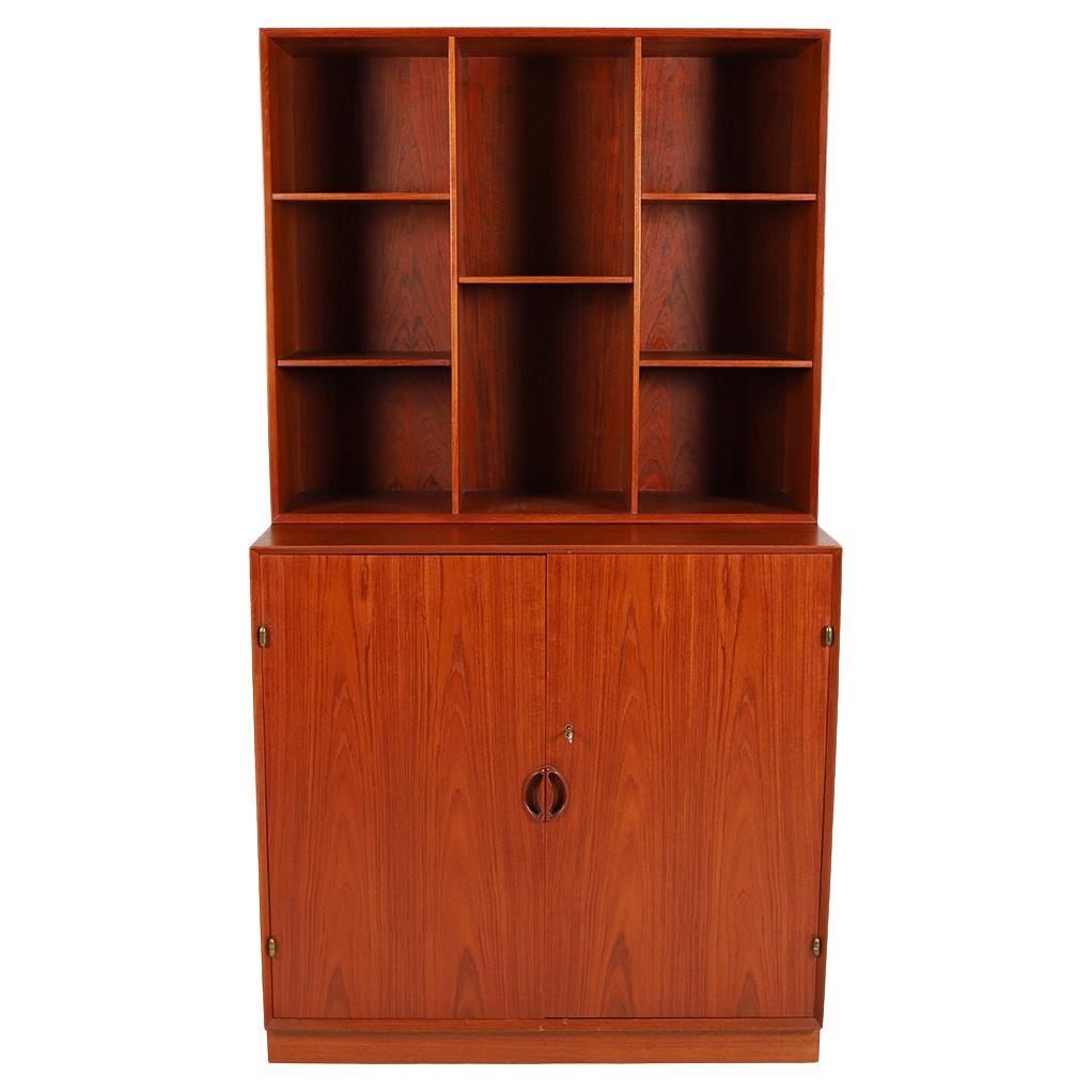 The Modern Scandinavian Teak Modular Cabinet mit Regalen im Angebot