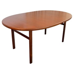 Scandinavian Modern Teak Oblong Extension Dining Table