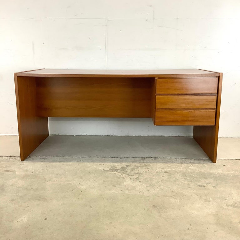 Scandinavian Modern Teak Office Desk For Sale at 1stDibs