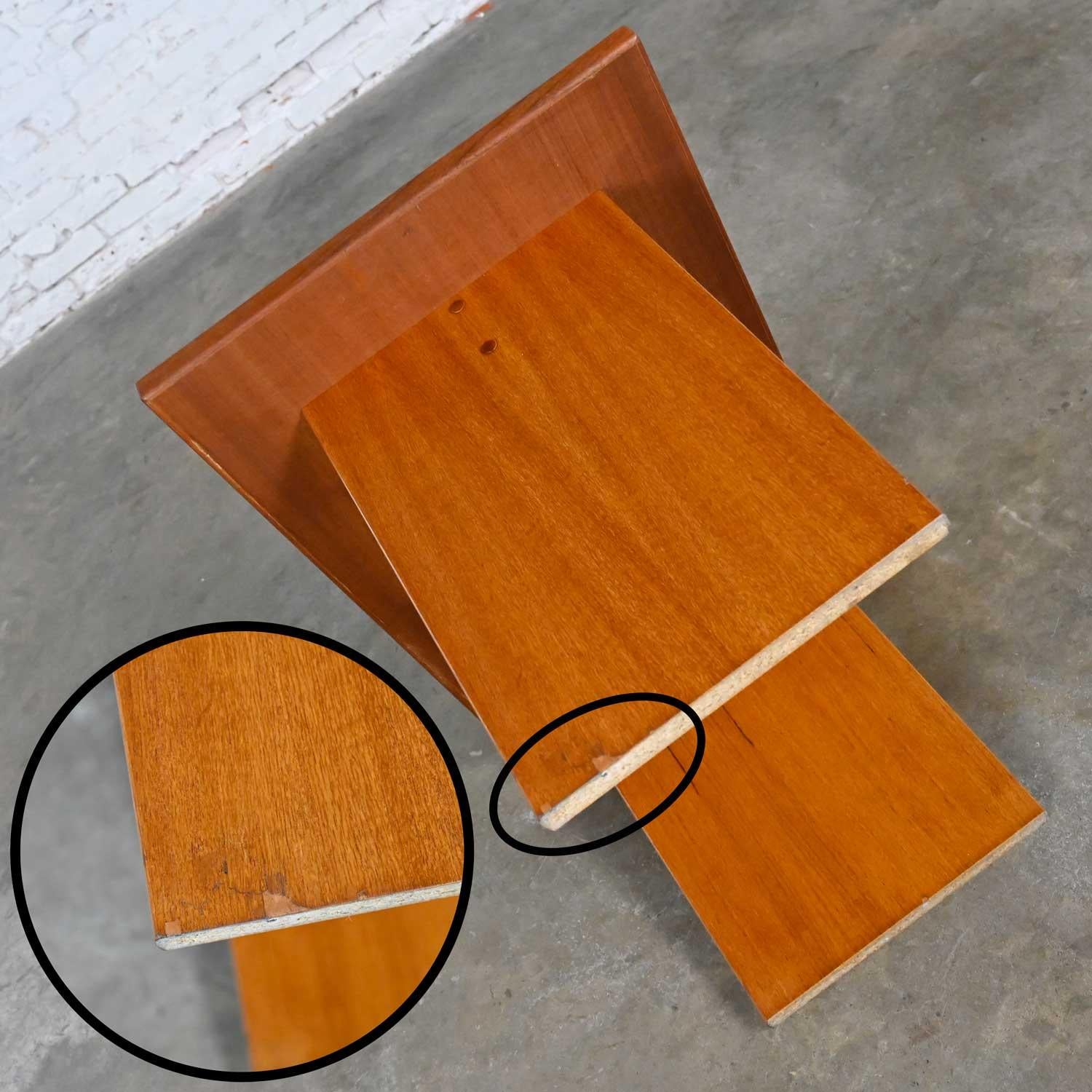 Scandinavian Modern Teak Rectangular Side End Table Tile Insert by Gangso Mobler For Sale 2