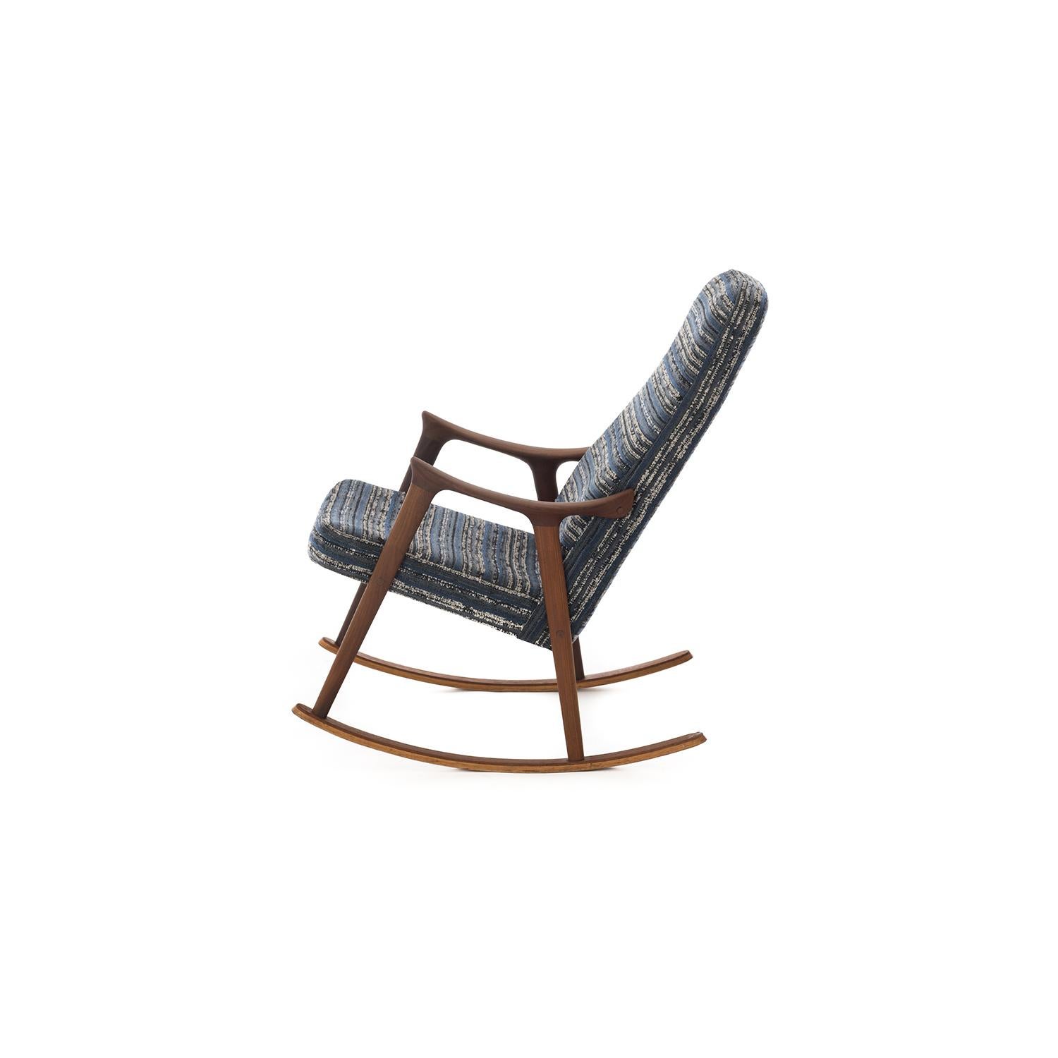 Danish Scandinavian Modern Teak Rocking Chair by Ingmar Relling