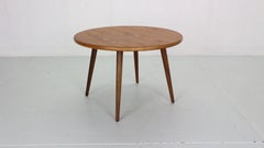 Table basse ronde scandinave moderne en teck:: années 1960 Danemark