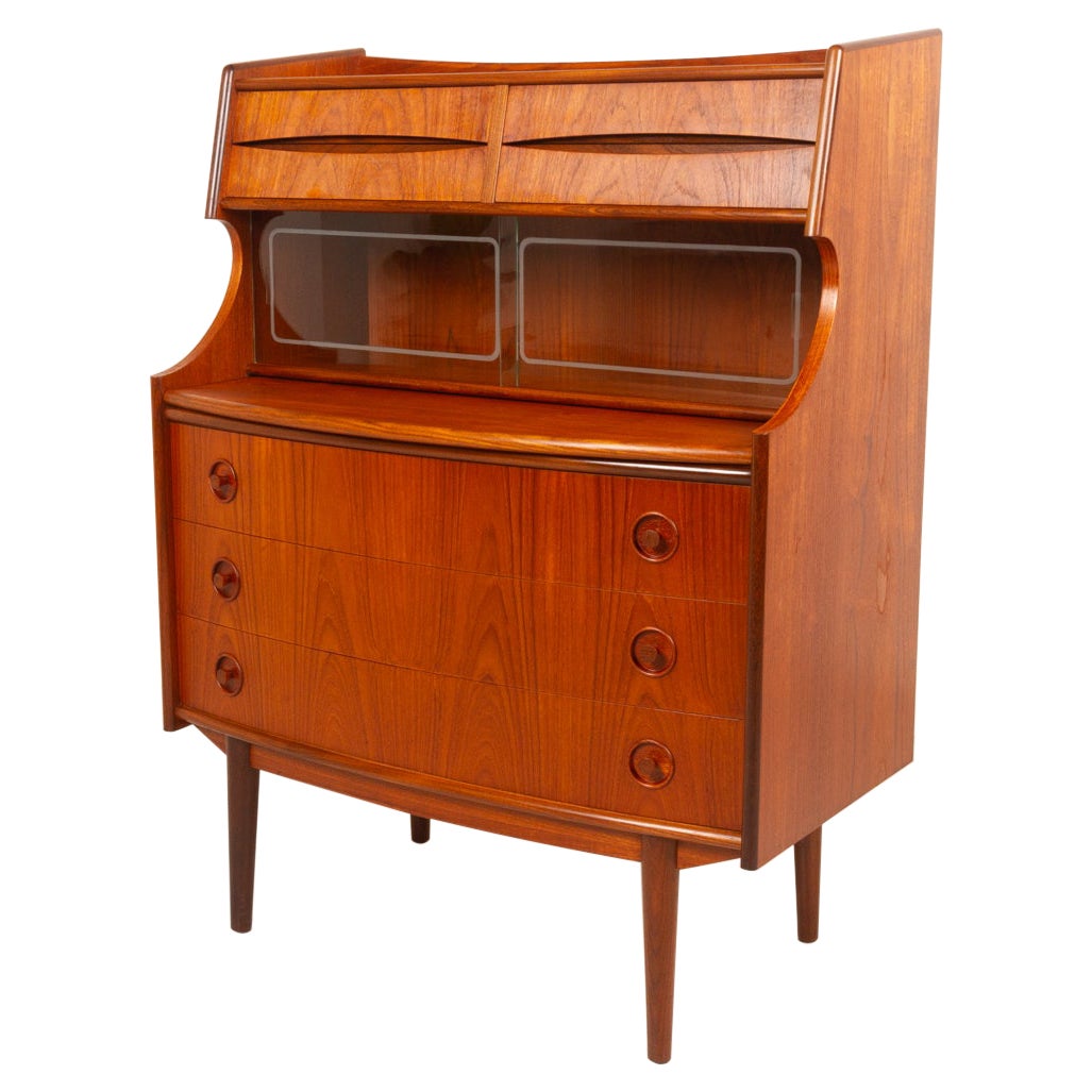 Scandinavian Modern Teak Secretaire by Gunnar Falsig 1960s