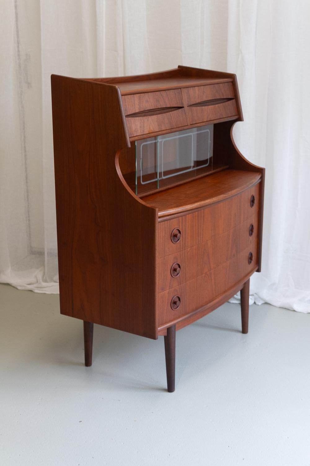 Segreteria in teak The Modern Scandinavian di Gunnar Falsig 1960 in vendita 5