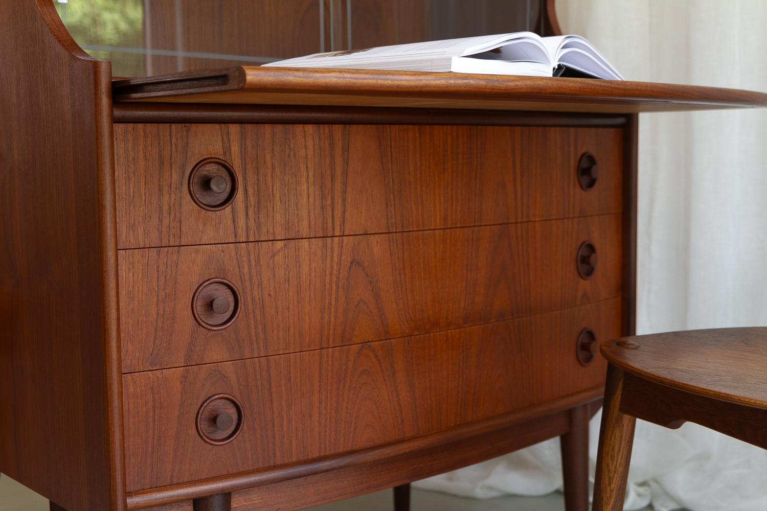 Segreteria in teak The Modern Scandinavian di Gunnar Falsig 1960 in vendita 7