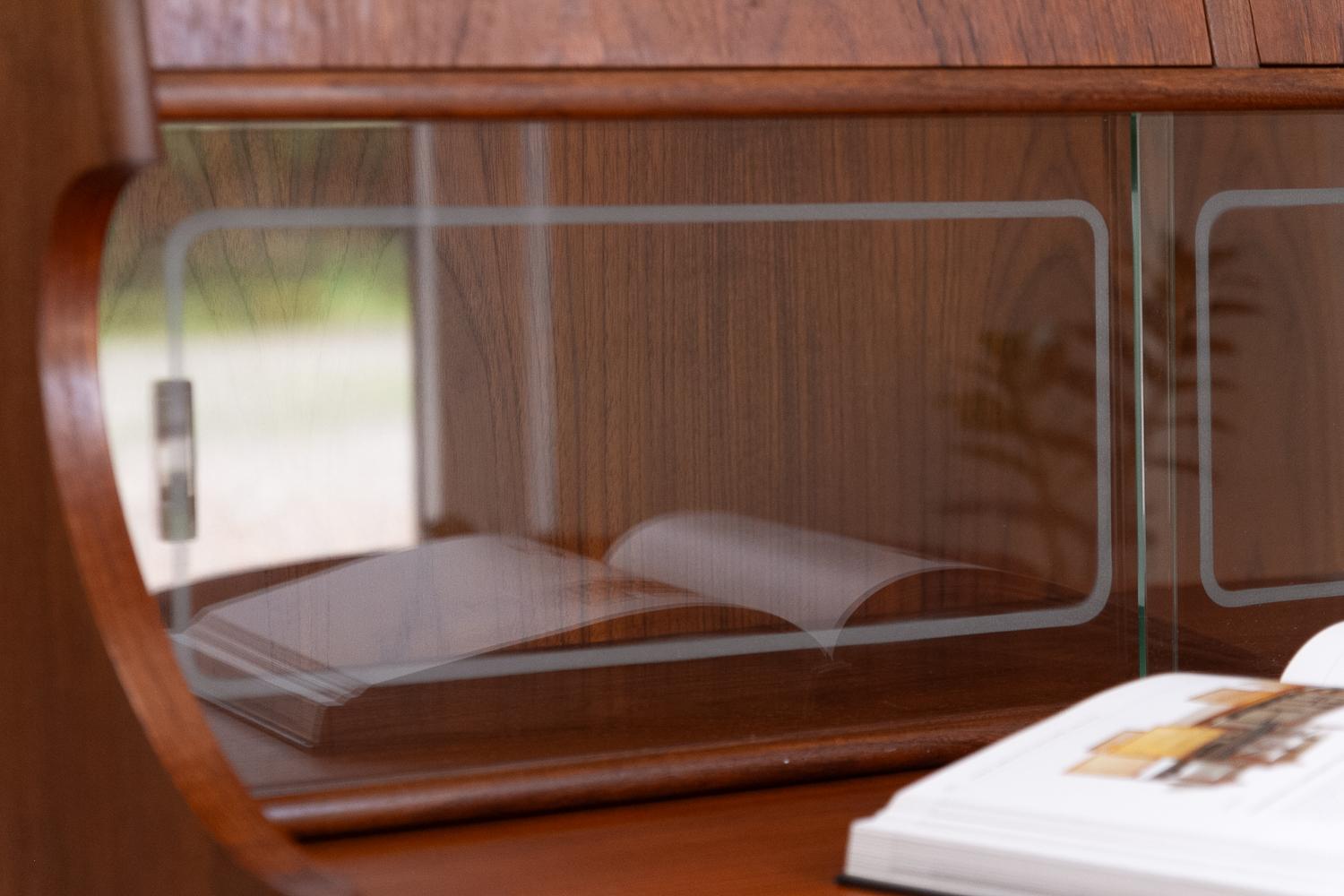 Segreteria in teak The Modern Scandinavian di Gunnar Falsig 1960 in vendita 8