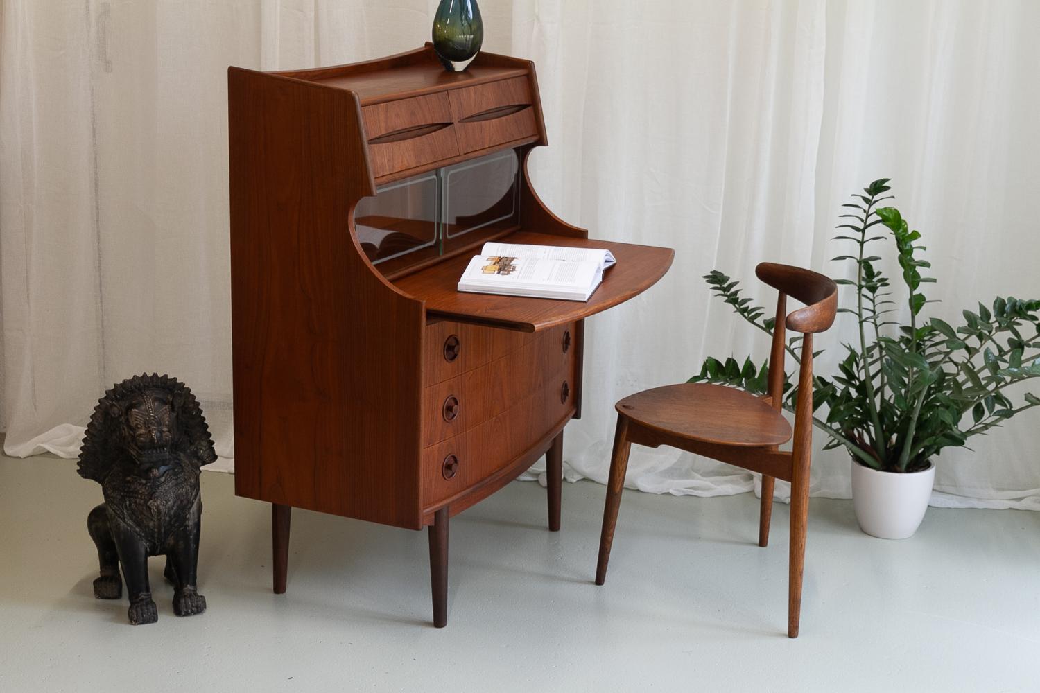 Segreteria in teak The Modern Scandinavian di Gunnar Falsig 1960 in vendita 12