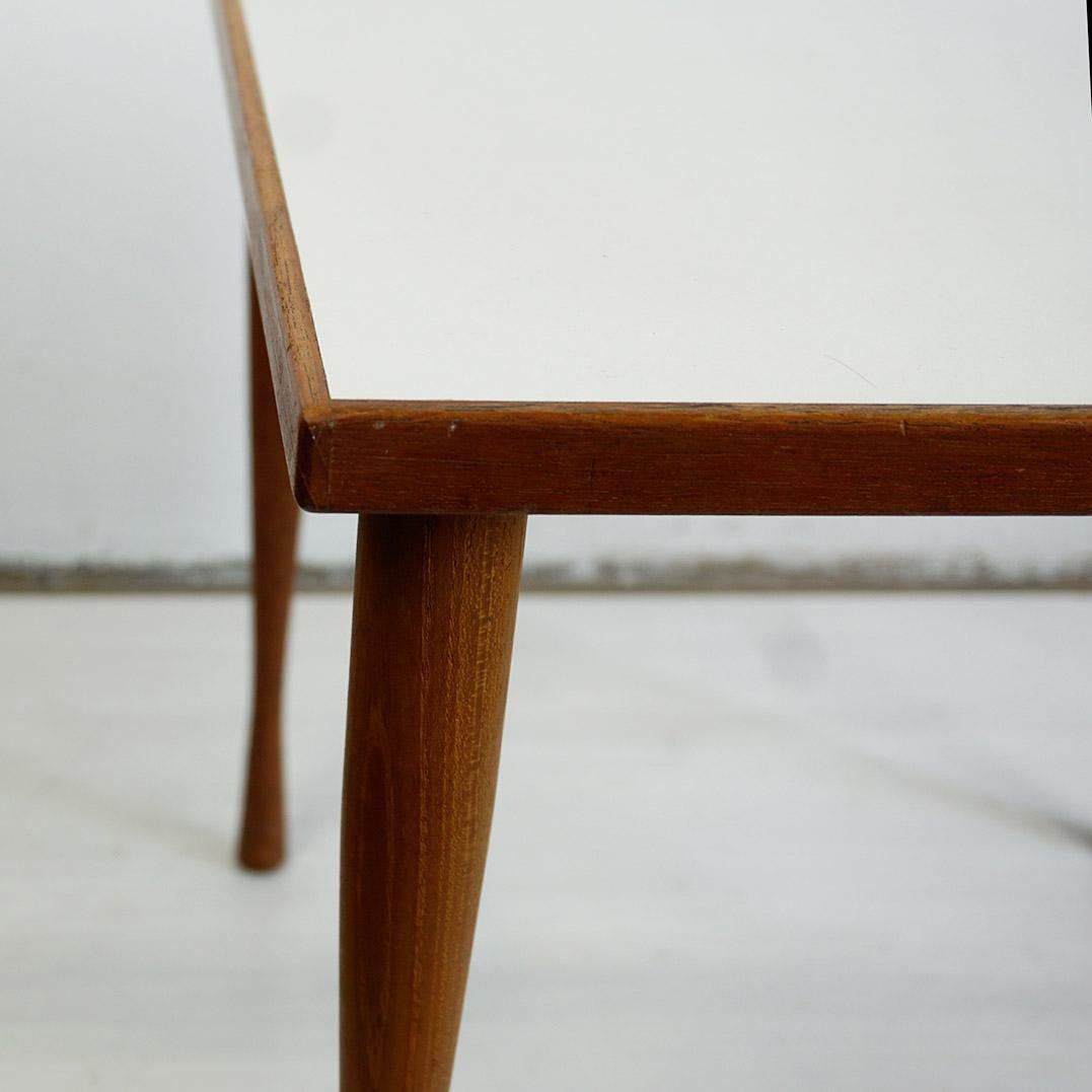 Danish Scandinavian Modern Teak Side Table by Hans C. Andersen For Sale