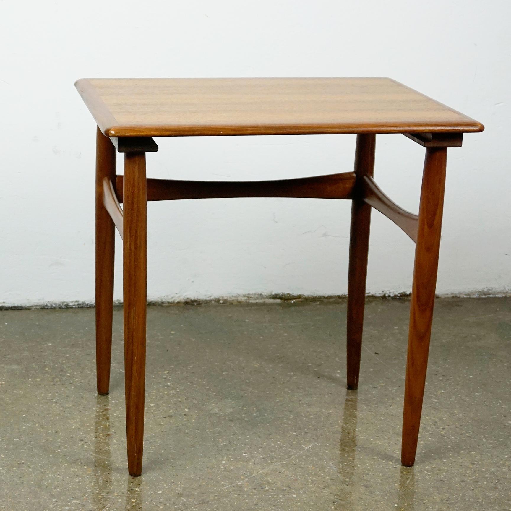 Danish Scandinavian Modern Teak Side Table by Poul Hundevad