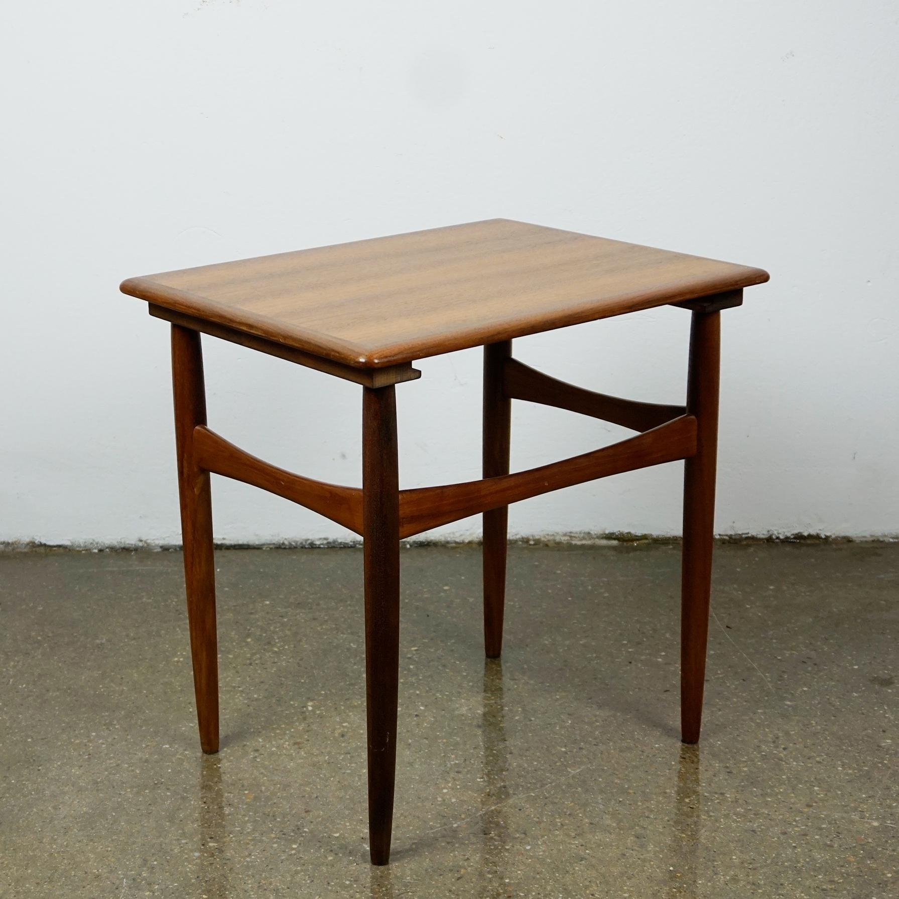 Scandinavian Modern Teak Side Table by Poul Hundevad 2