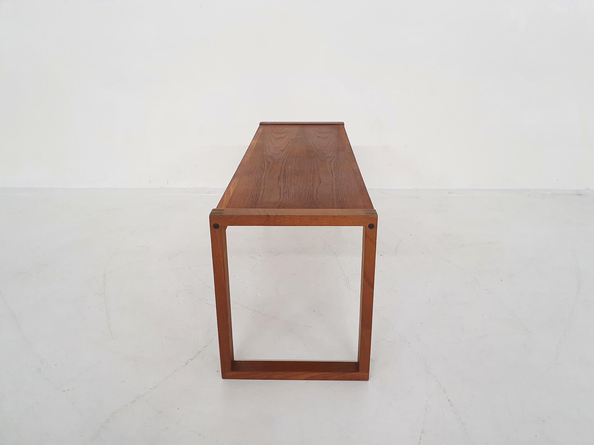 Scandinavian Modern Teak Side Table, Denmark, 1960's 5