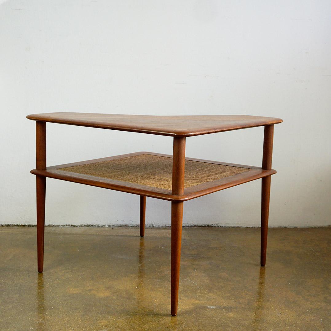 Scandinavian Modern Teak Side Table Minerva by Peter Hvidt for Soborg Mobler For Sale 3