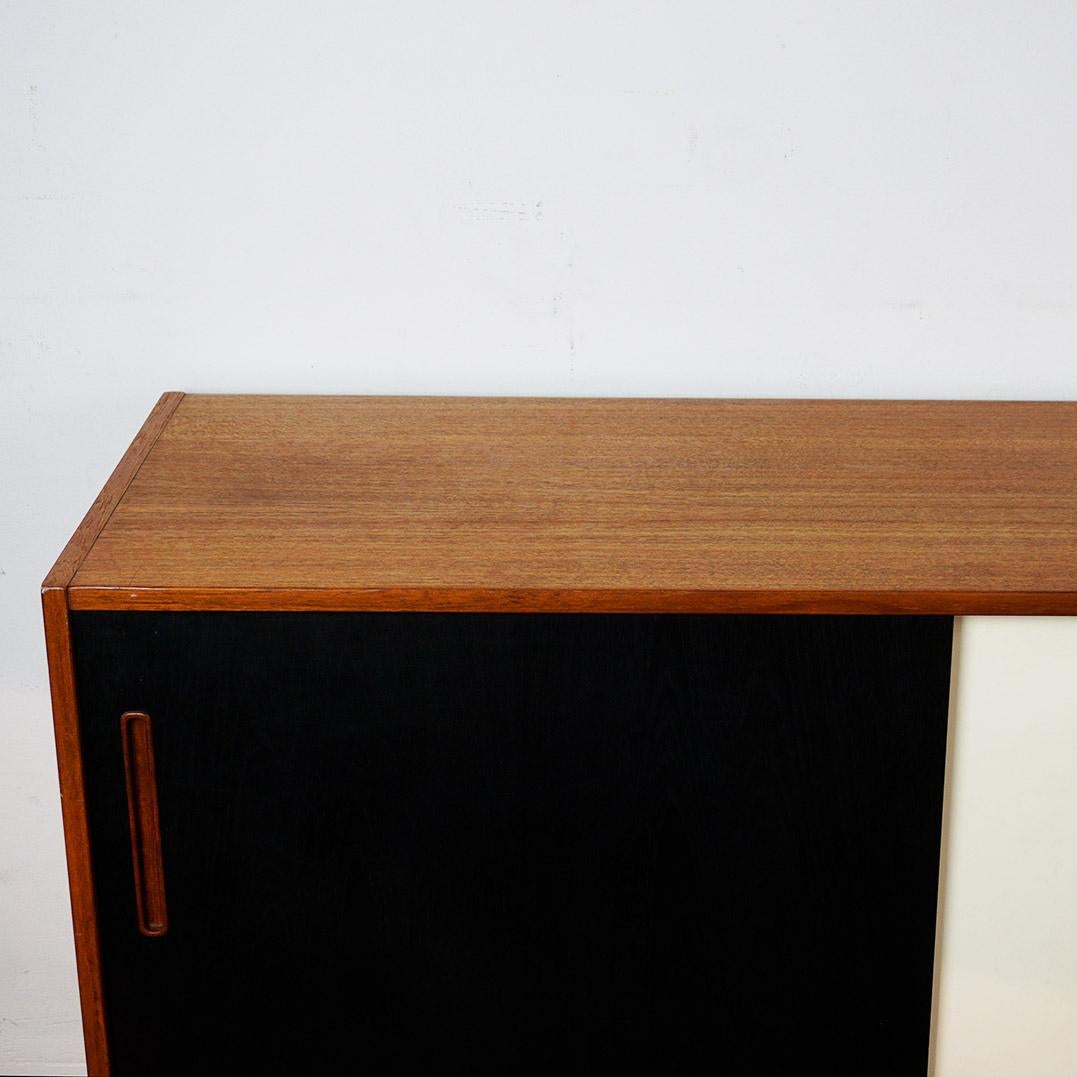 Scandinavian Modern Teak Sliding Door Credenza Trento by Nils Jonsson for Troeds 1