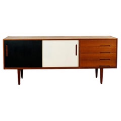 Scandinavian Modern Teak Sliding Door Credenza Trento by Nils Jonsson for Troeds