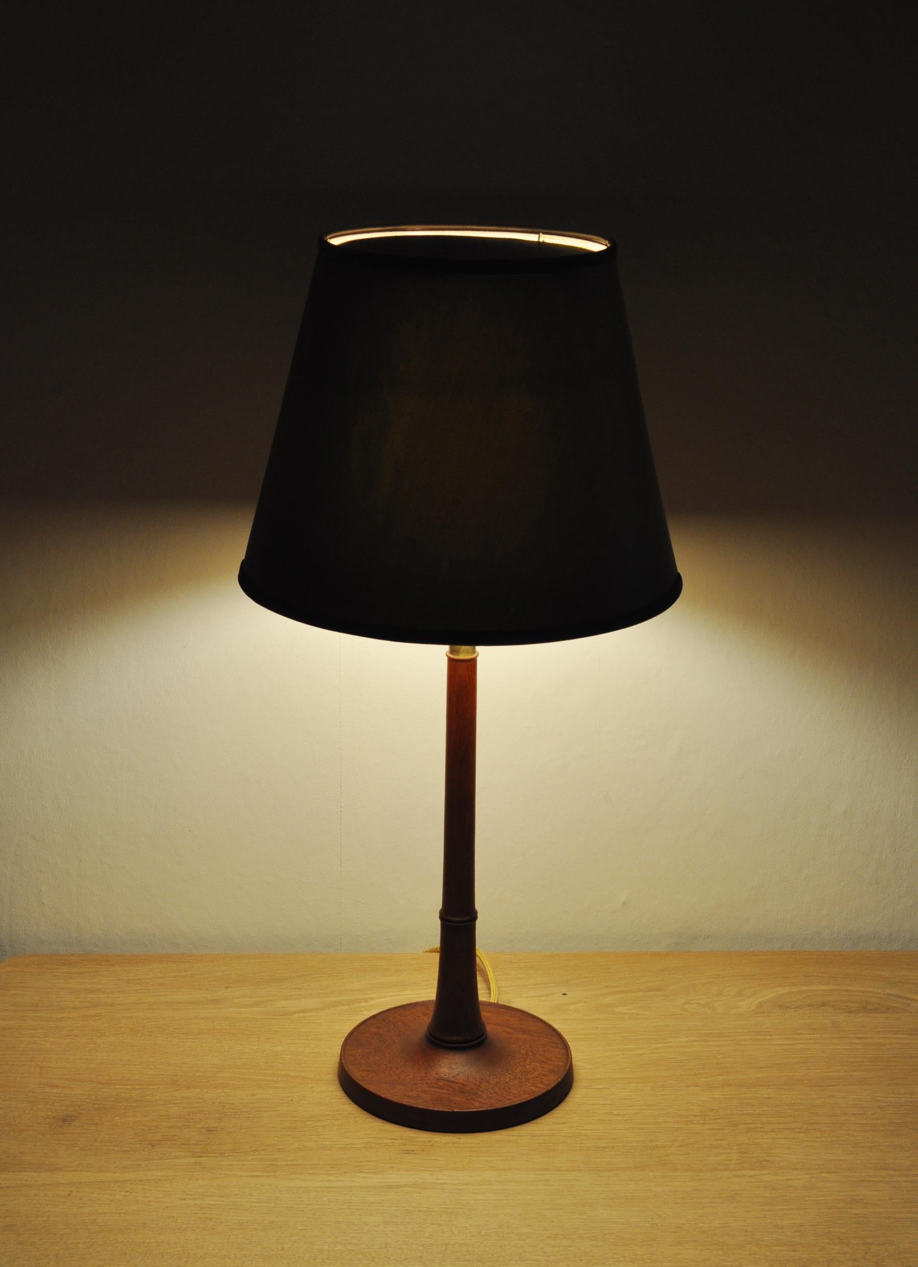 Scandinavian Modern Teak Table Lamp, 1950s For Sale 4