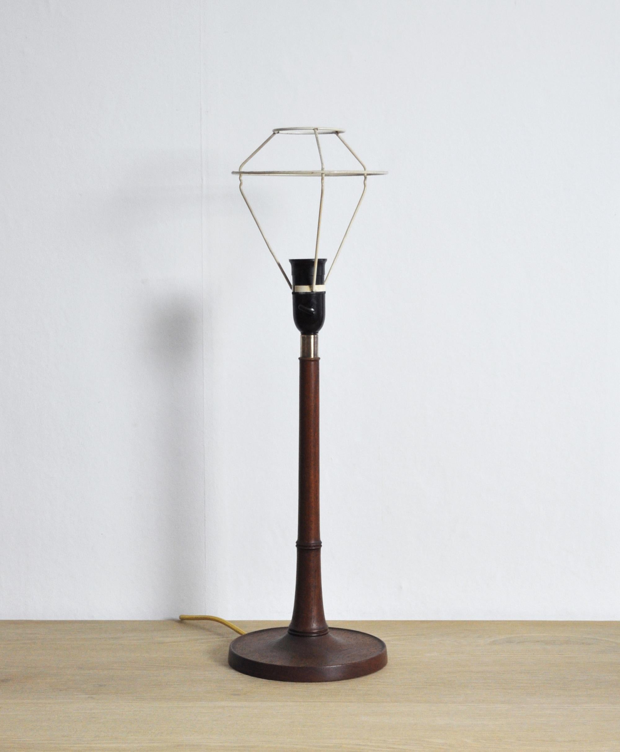 Danish Scandinavian Modern Teak Table Lamp, 1950s For Sale