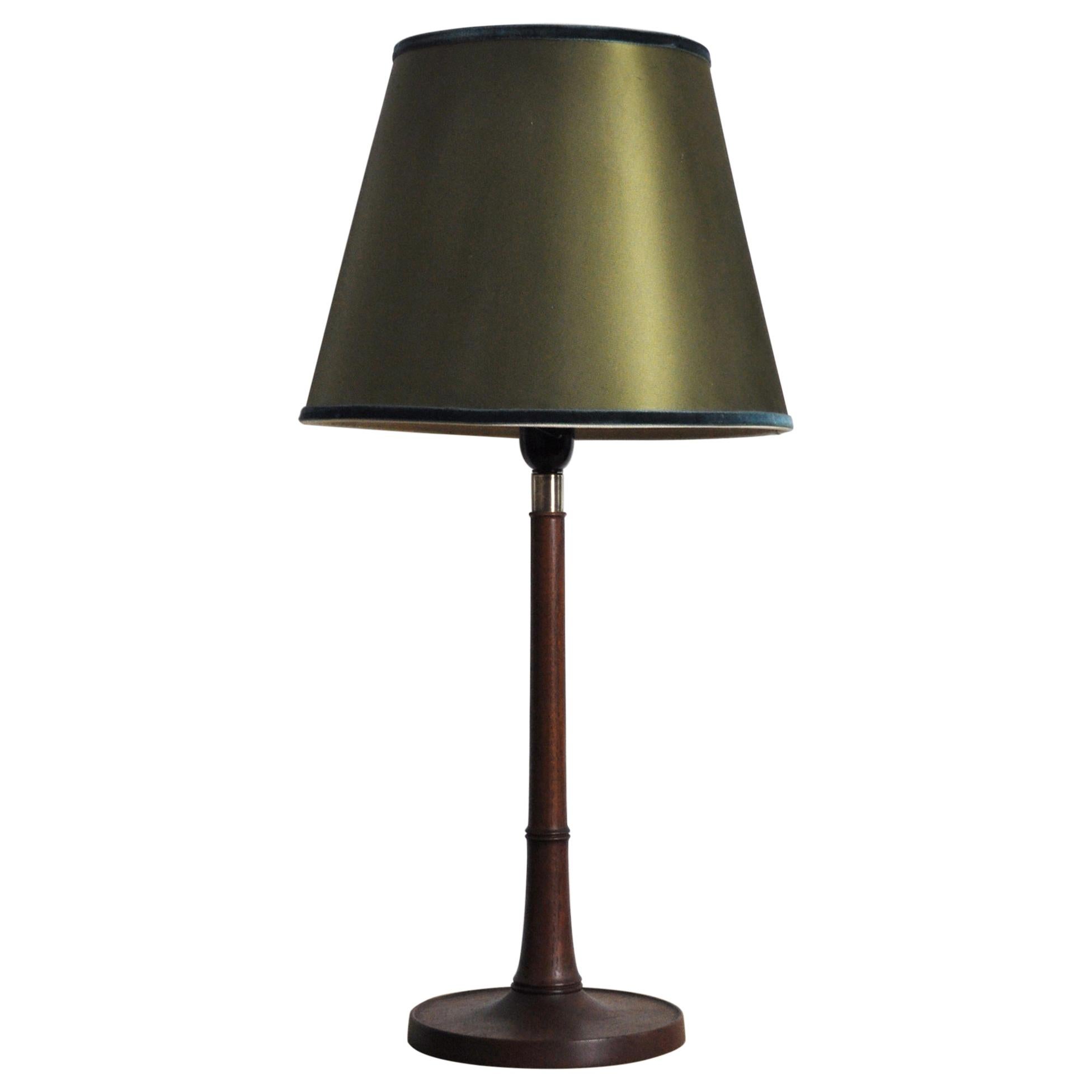 Scandinavian Modern Teak Table Lamp, 1950s For Sale