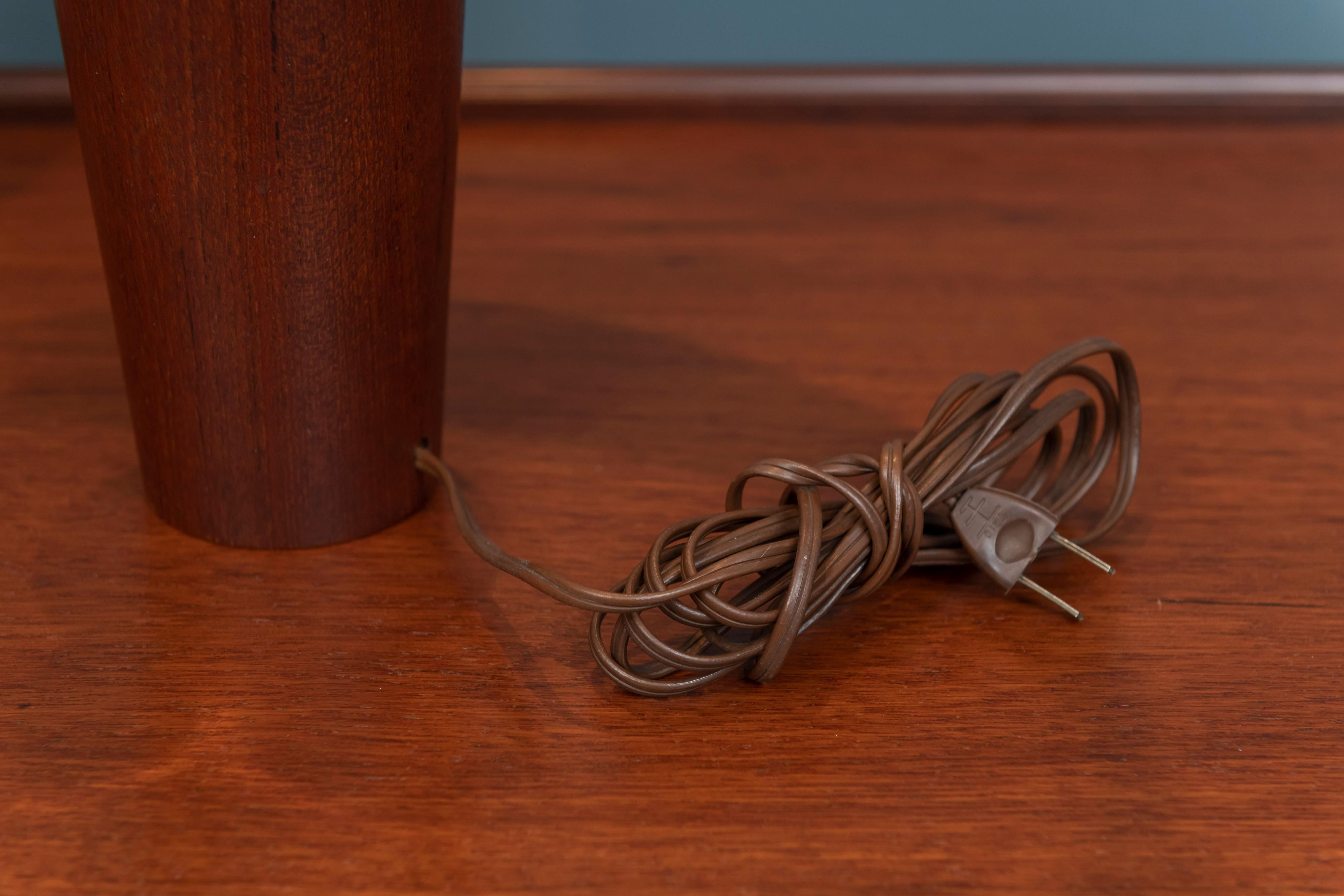 Mid-20th Century Scandinavian Modern Teak Table Lamps