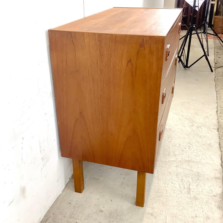 Visual Reference: Scandinavian Modern Teak Three Drawer Chest For Sale At 1Stdibs