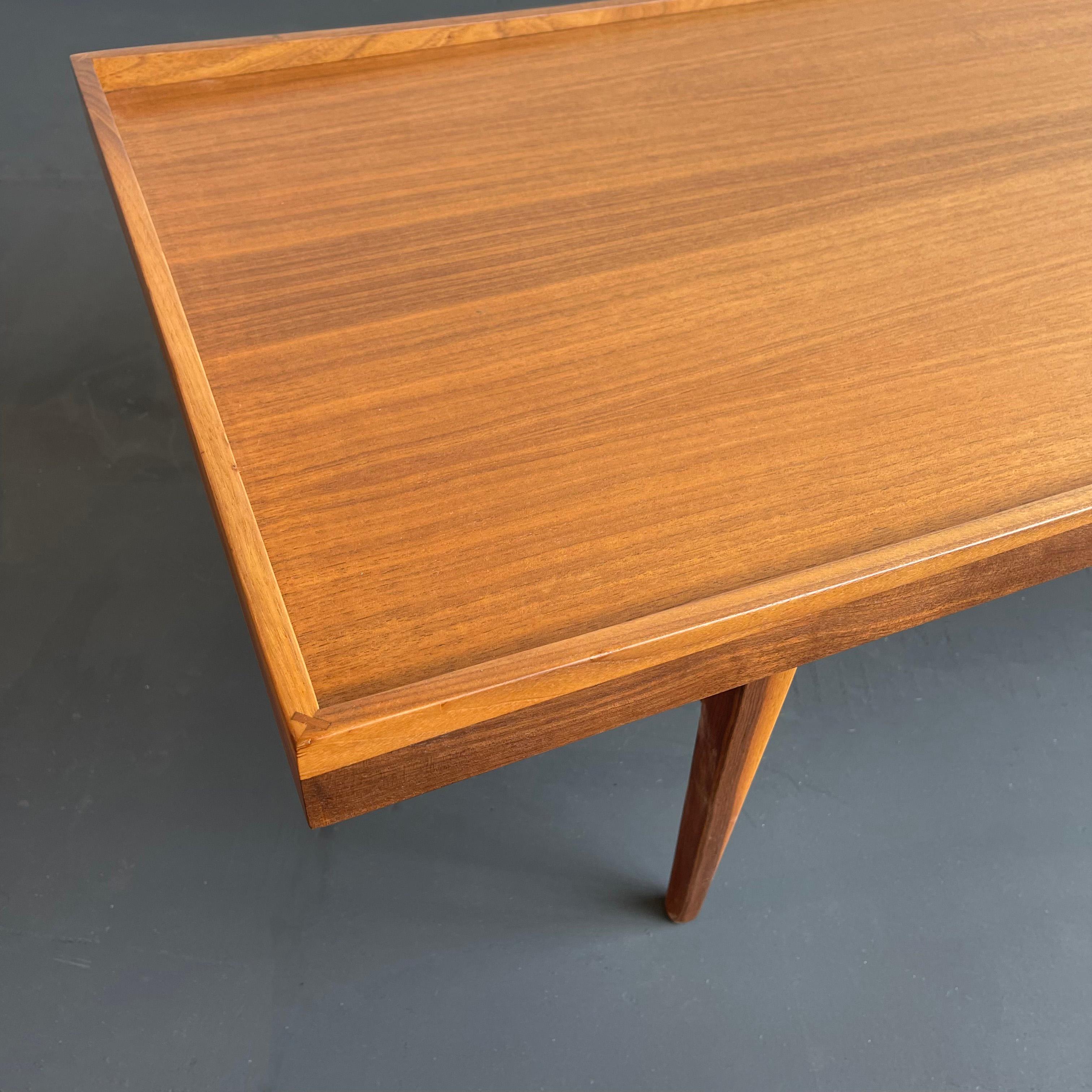 Kipp Stewart & Stewart MacDougal Walnut Tray Top Coffee Table For Sale 4