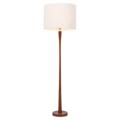 Scandinavian Modern Teak Tulip Style Floor Lamp