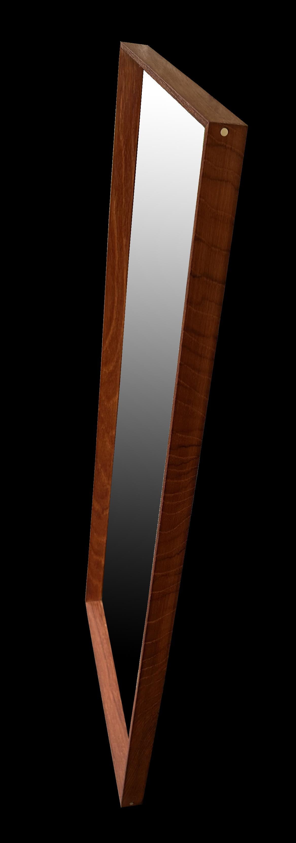 A very nice Scandinavian wall mirror, unknown designer, but ver much in the style of Aksel Kjersgaard.