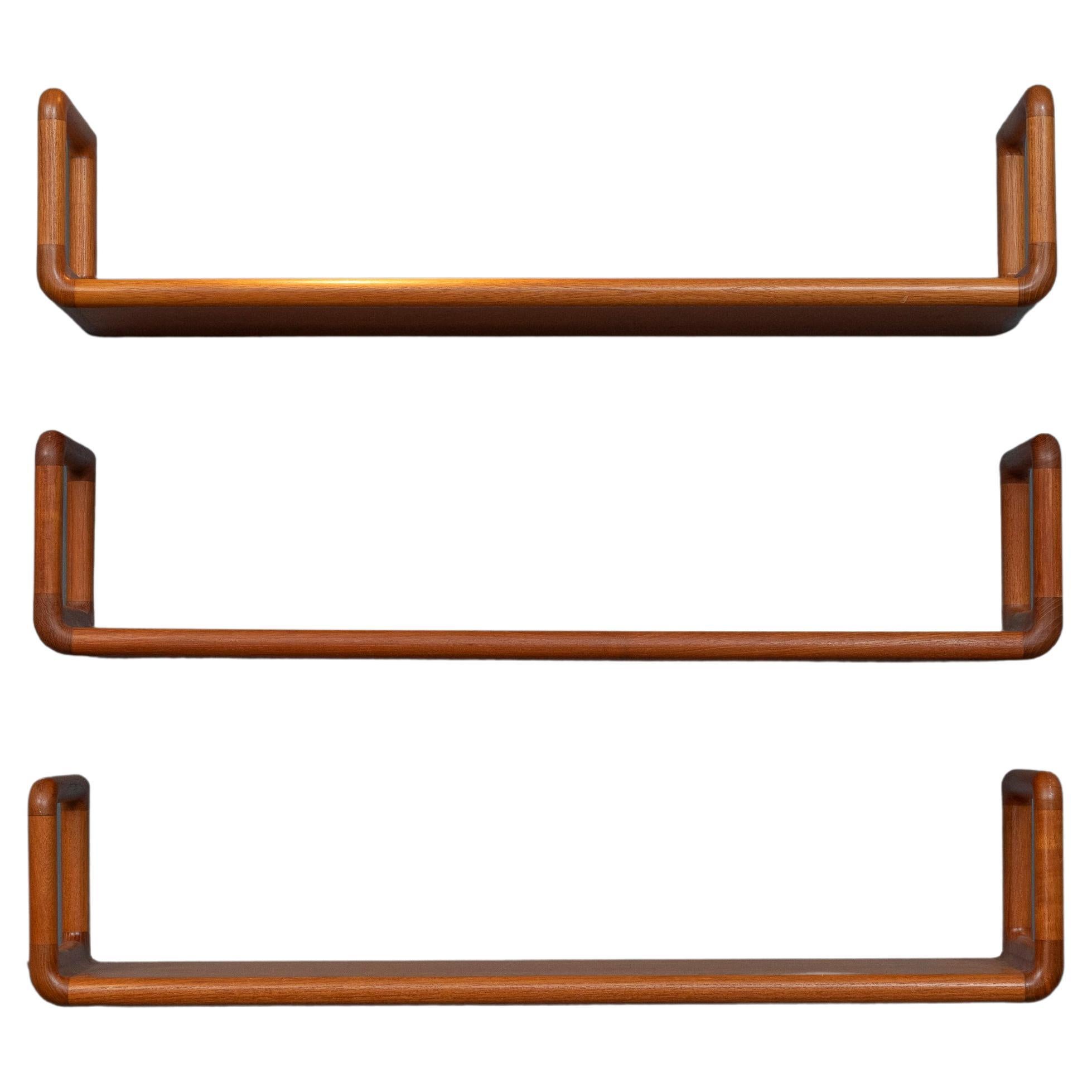 Scandinavian Modern Teak Wall Shelves by Dyrlund For Sale at 1stDibs