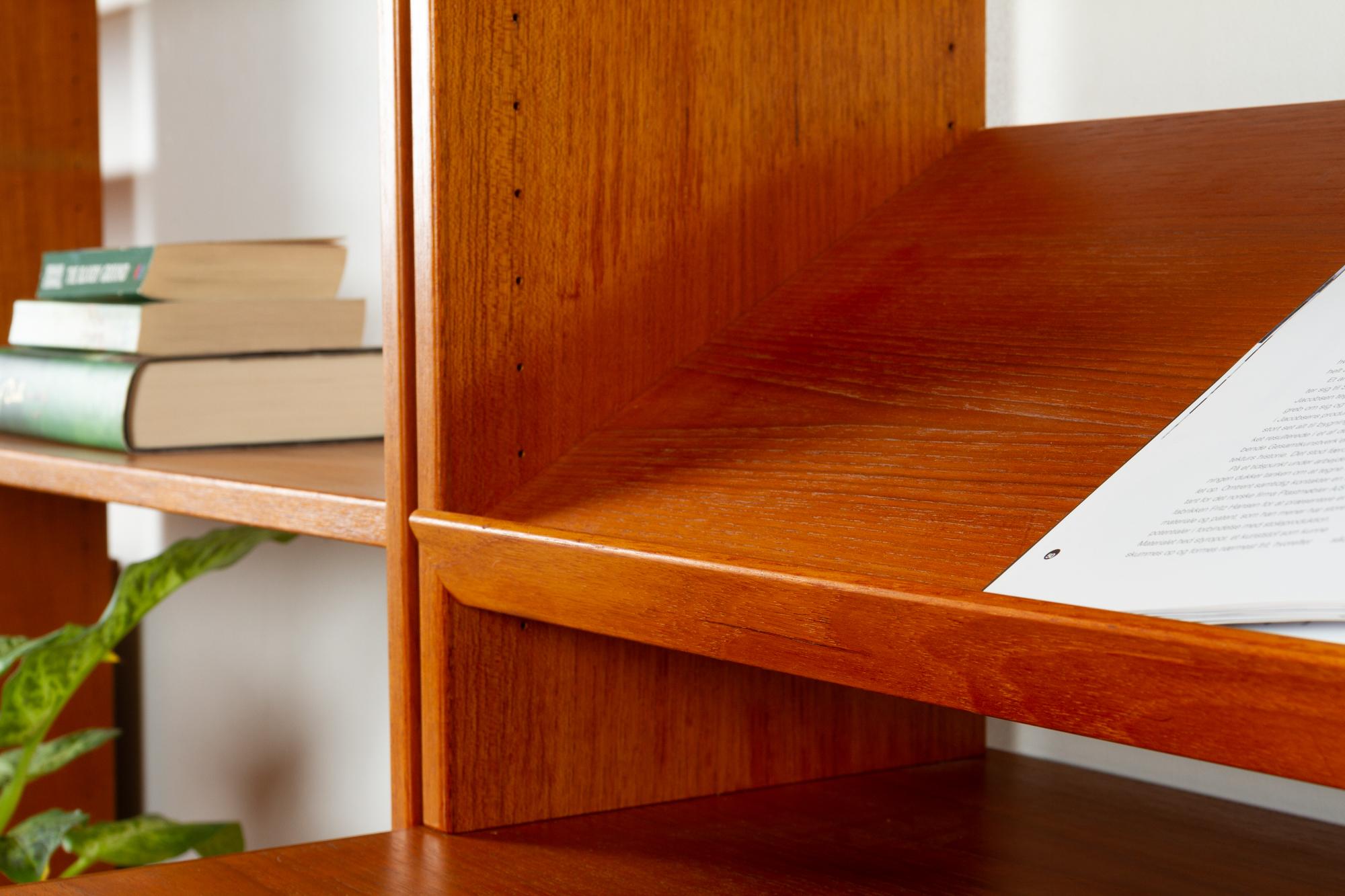 Scandinavian Modern Teak Wall Unit by Ulferts, 1960s 5