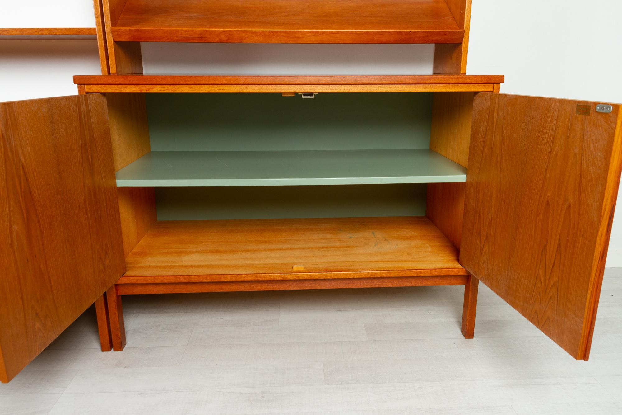 Swedish Scandinavian Modern Teak Wall Unit by Ulferts, 1960s