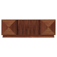 Scandinavian Modern Teak & Walnut Credenza, C. 1950s