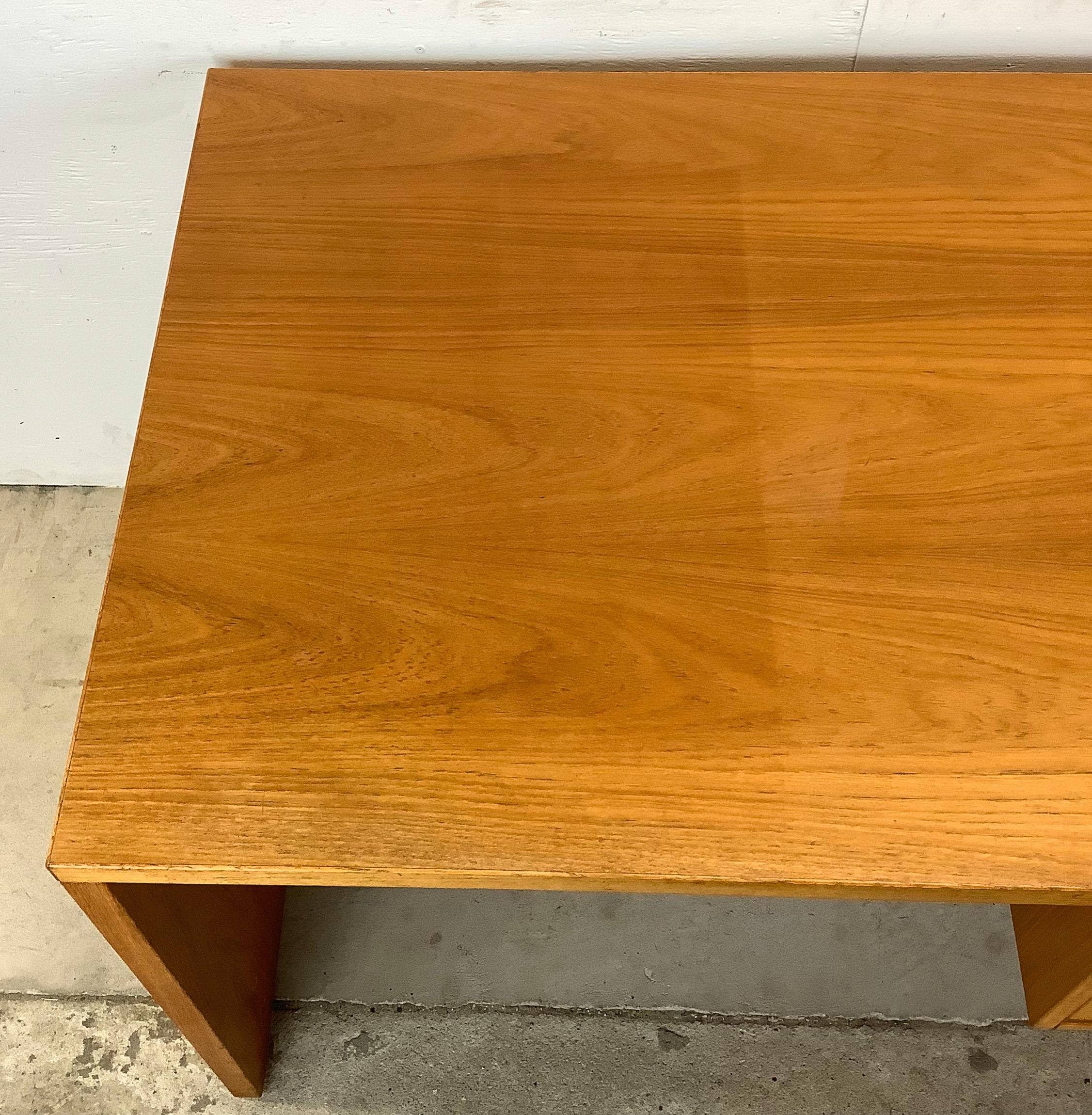 Danish Scandinavian Modern Teak Writing Desk by Jesper For Sale