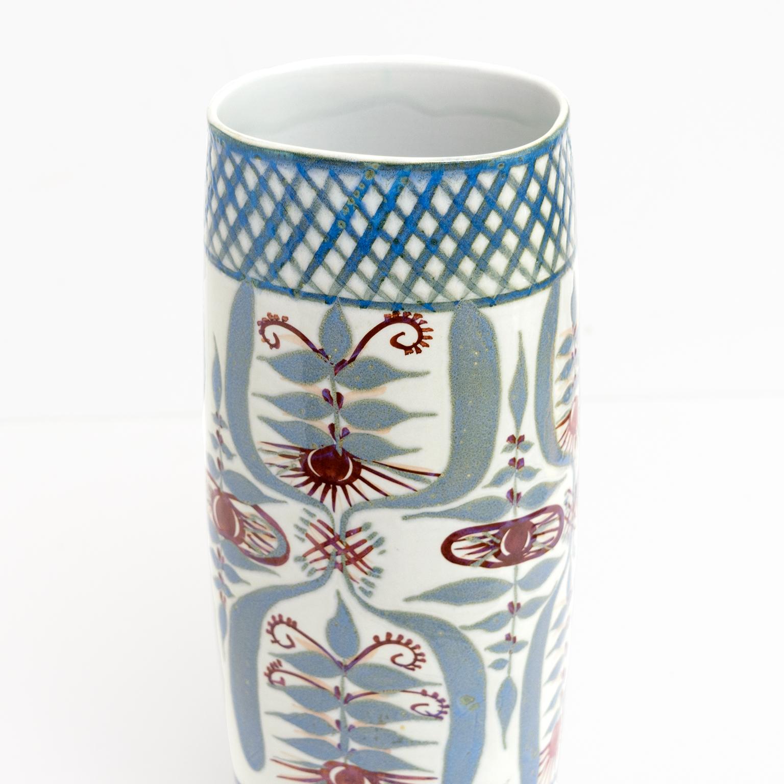 Ceramic Scandinavian Modern Tenera Series Vase by Marianne Johnson for Royal Copenhagen For Sale