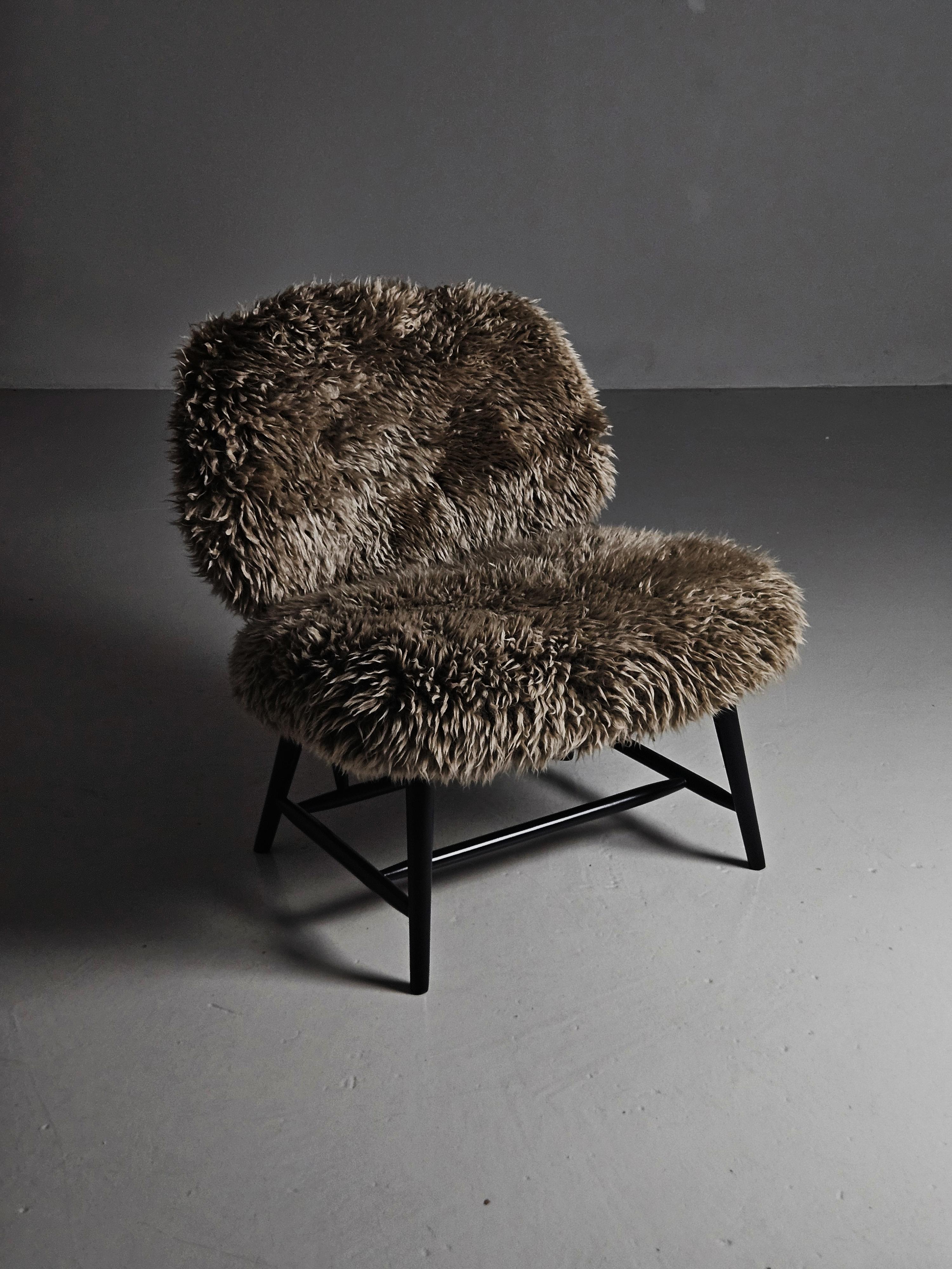 20th Century Scandinavian modern 'Teve' chairs by Alf Svensson for Bra Bohag, Sweden, 1950s For Sale