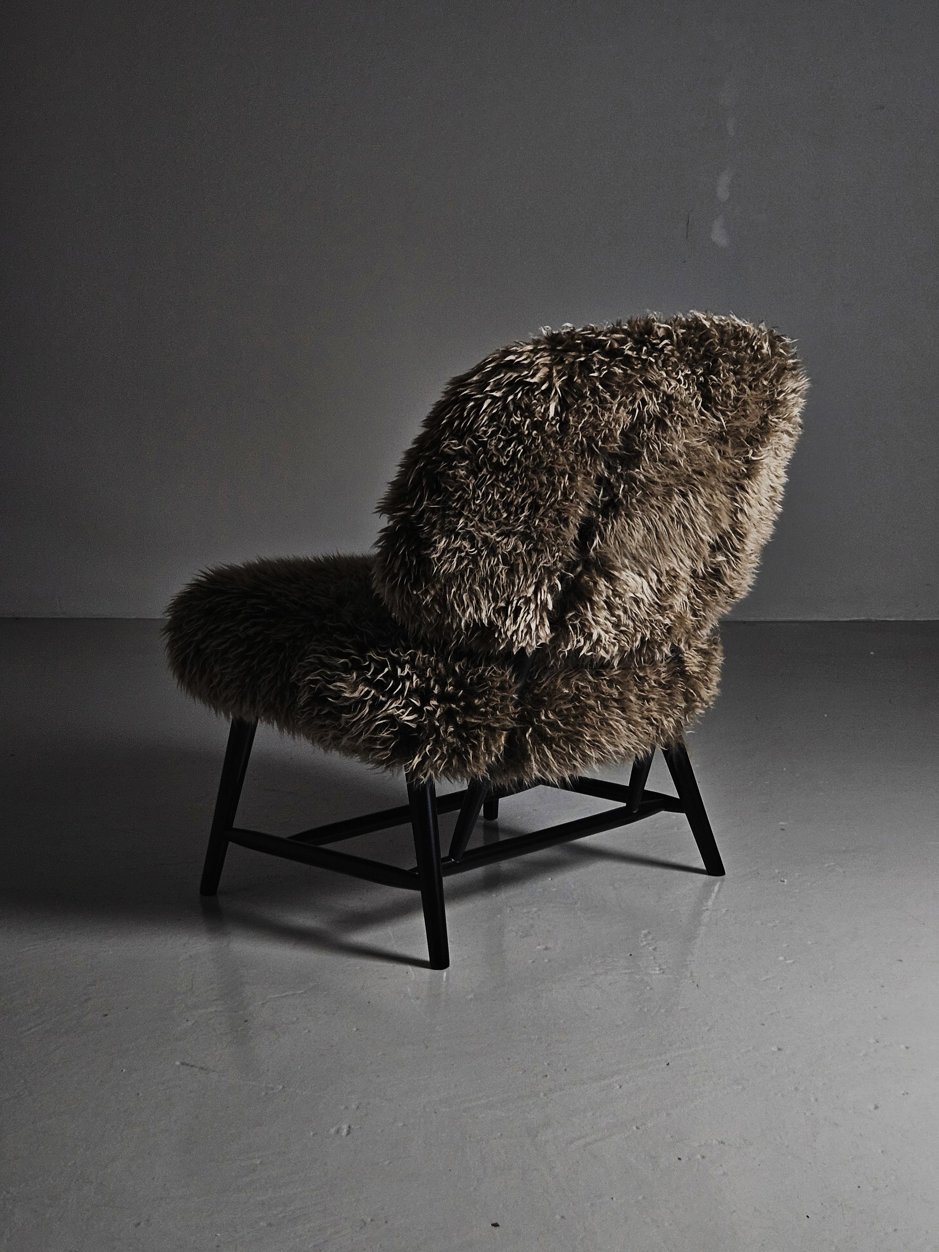 Scandinavian modern 'Teve' chairs by Alf Svensson for Bra Bohag, Sweden, 1950s For Sale 1