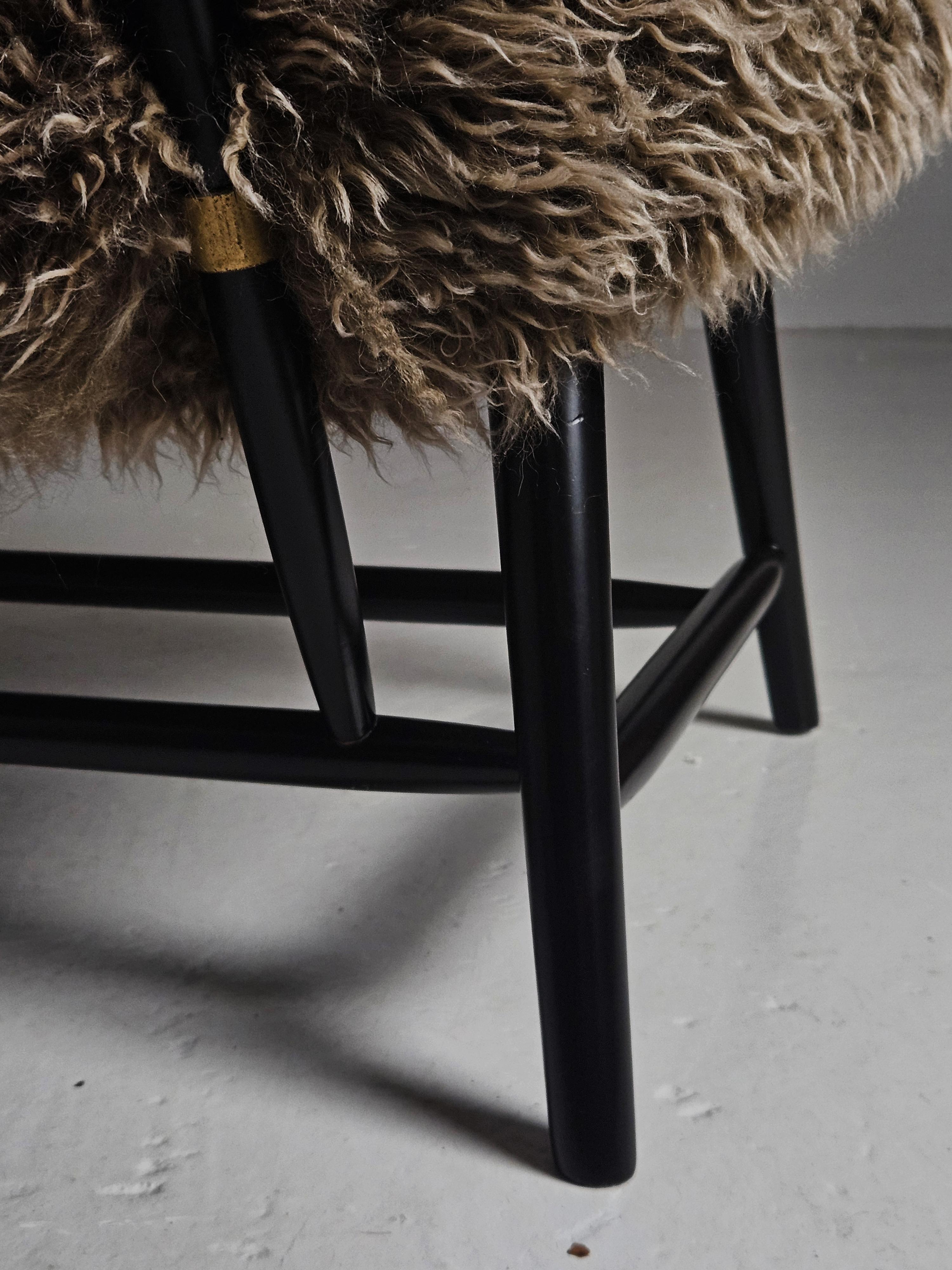 Scandinavian modern 'Teve' chairs by Alf Svensson for Bra Bohag, Sweden, 1950s For Sale 2