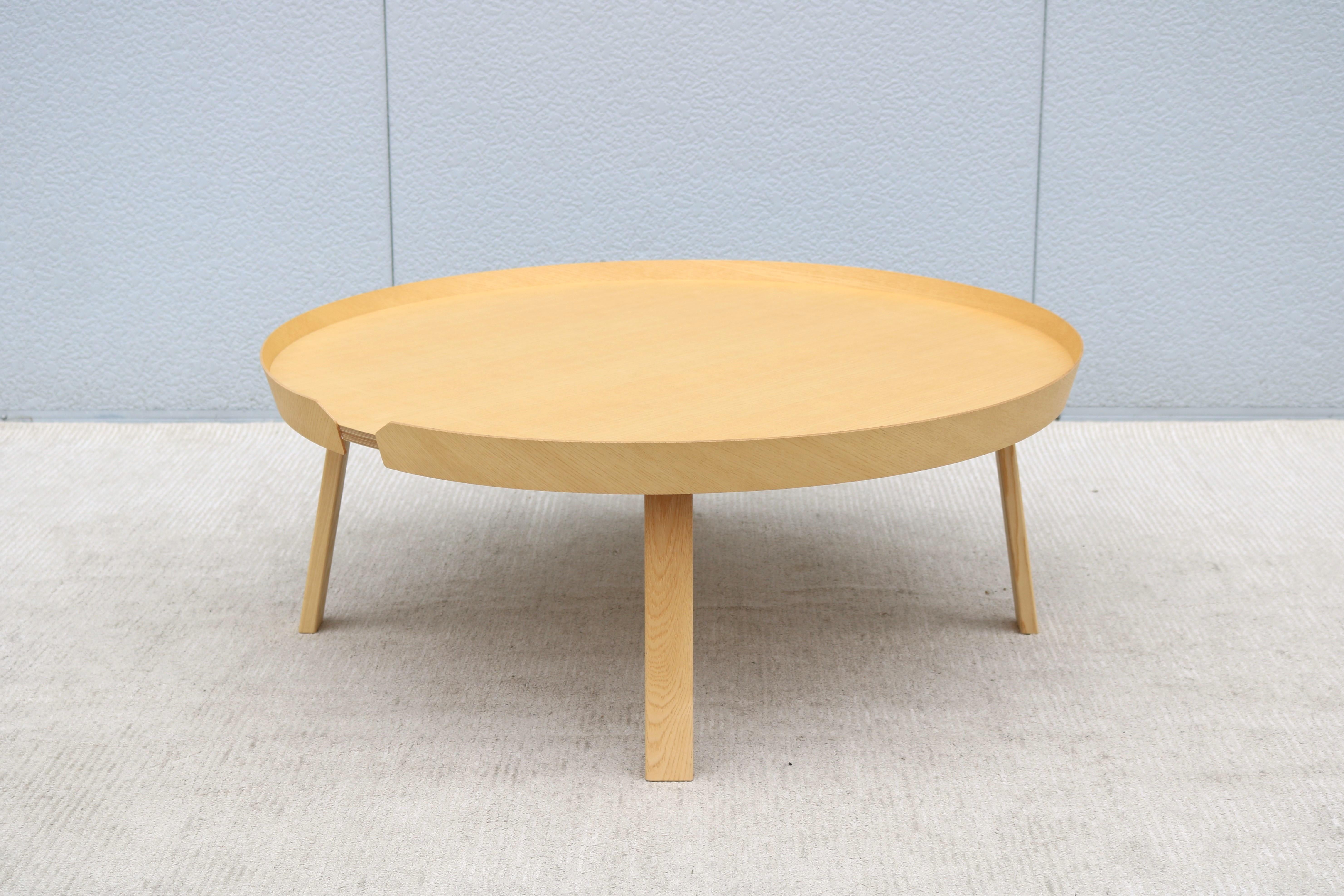 Danish Scandinavian Modern Thomas Bentzen for Muuto Around Extra Large Oak Coffee Table For Sale
