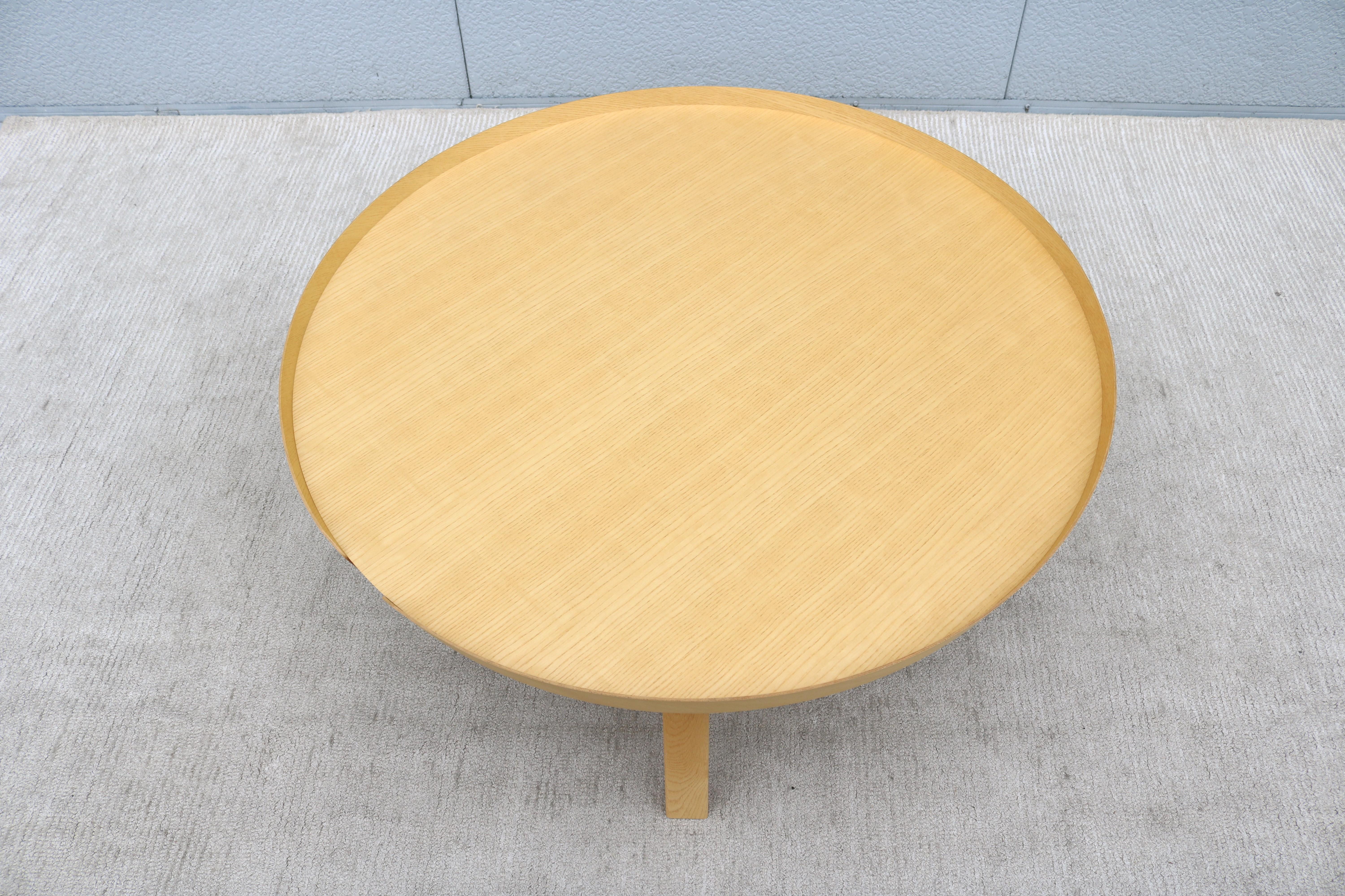 Contemporary Scandinavian Modern Thomas Bentzen for Muuto Around Extra Large Oak Coffee Table For Sale