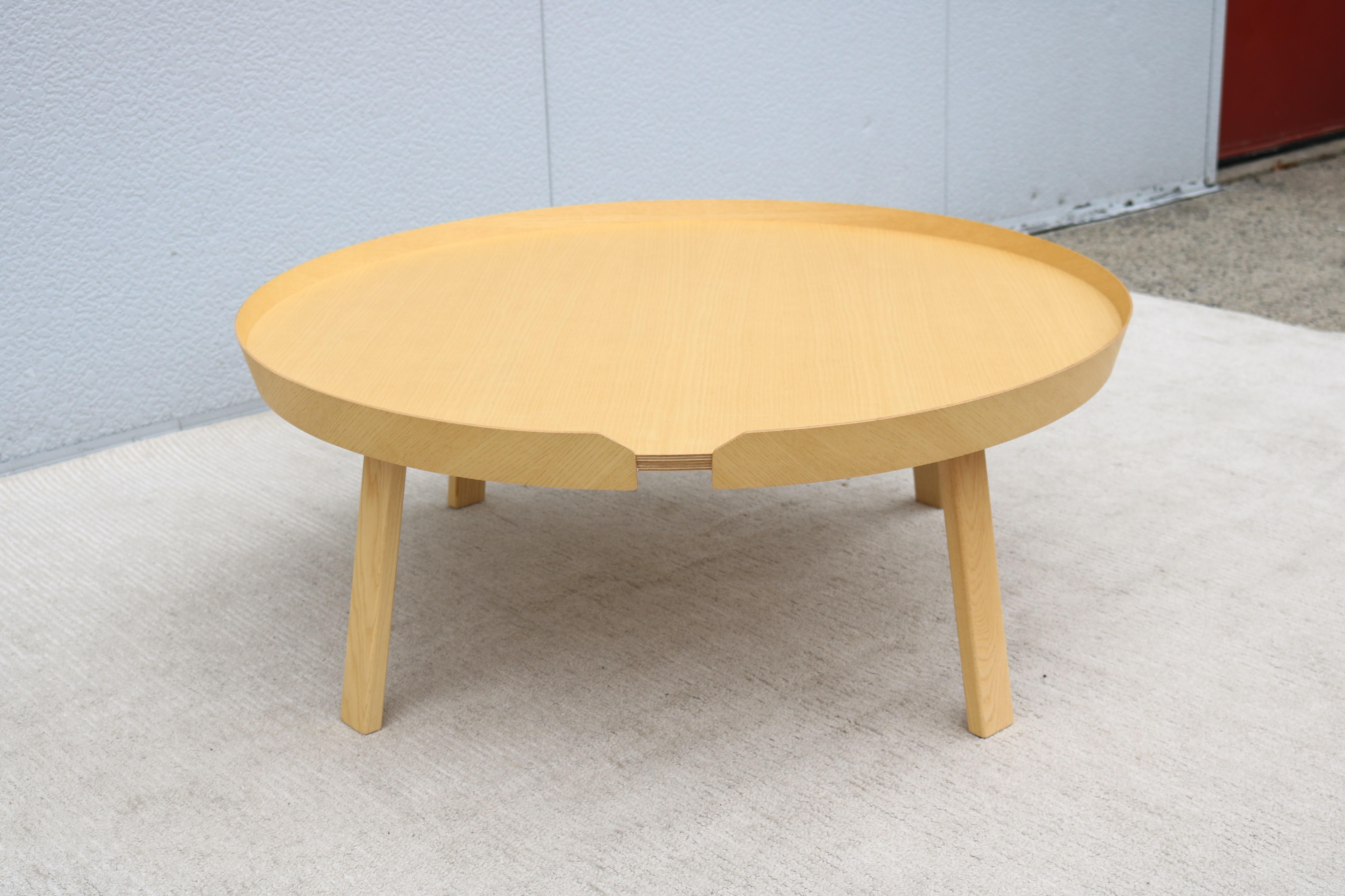 Scandinavian Modern Thomas Bentzen for Muuto Around Extra Large Oak Coffee Table For Sale 1