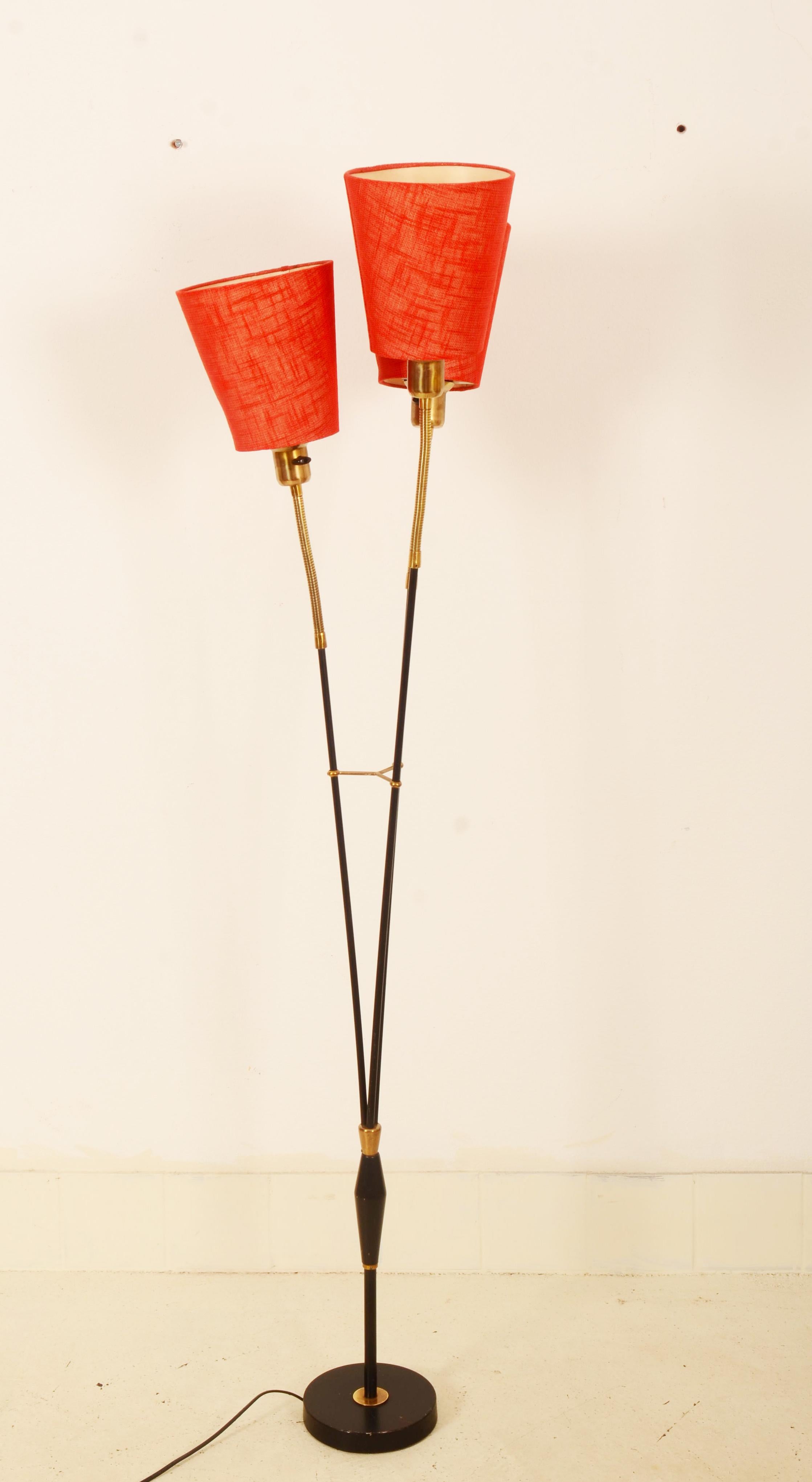 Scandinavian Modern Three Arm Floor Lamp by Ateljé Lyktan For Sale 5