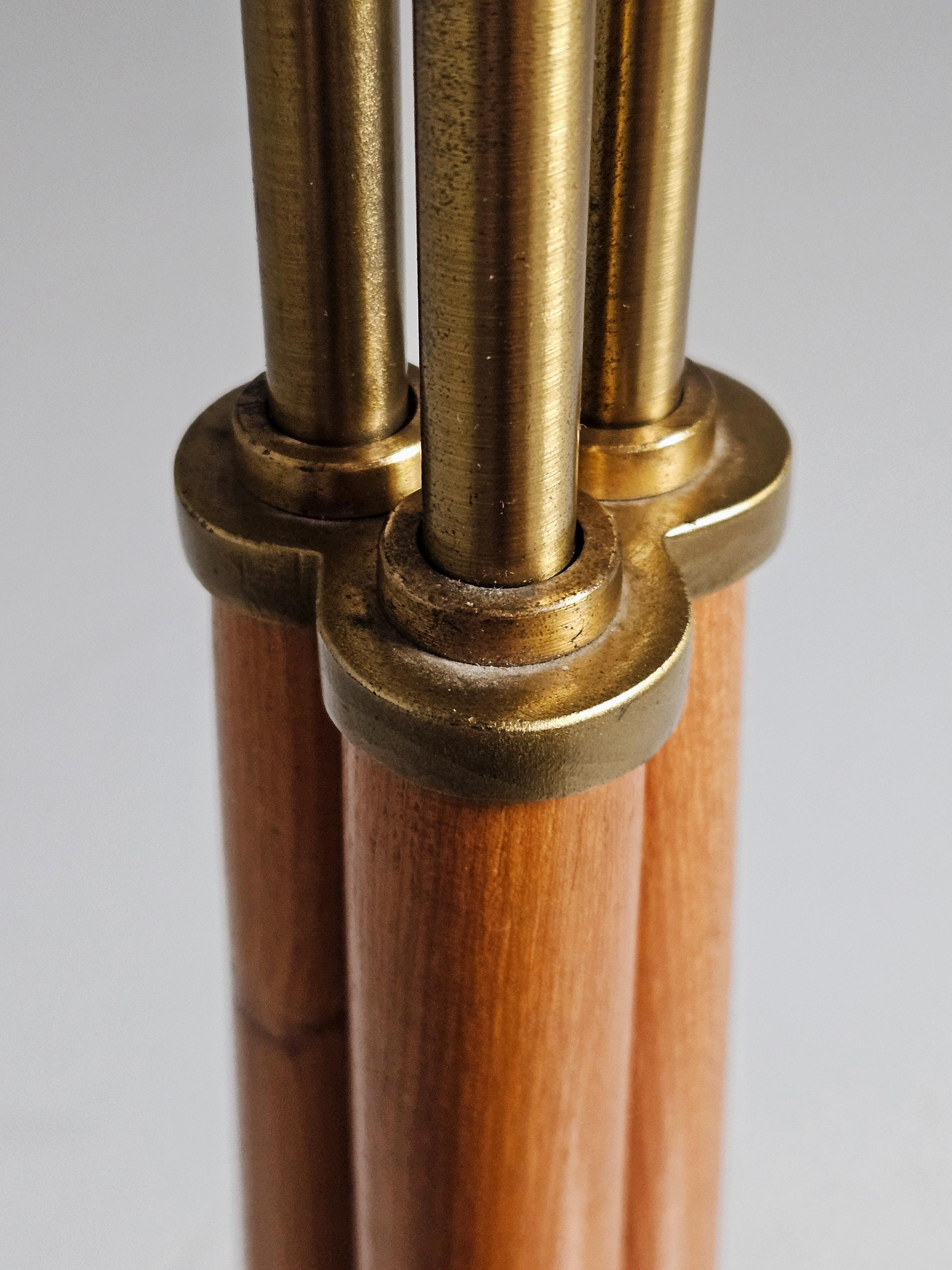 Swedish Scandinavian modern three armed floor lamp, Sweden, 1940s For Sale