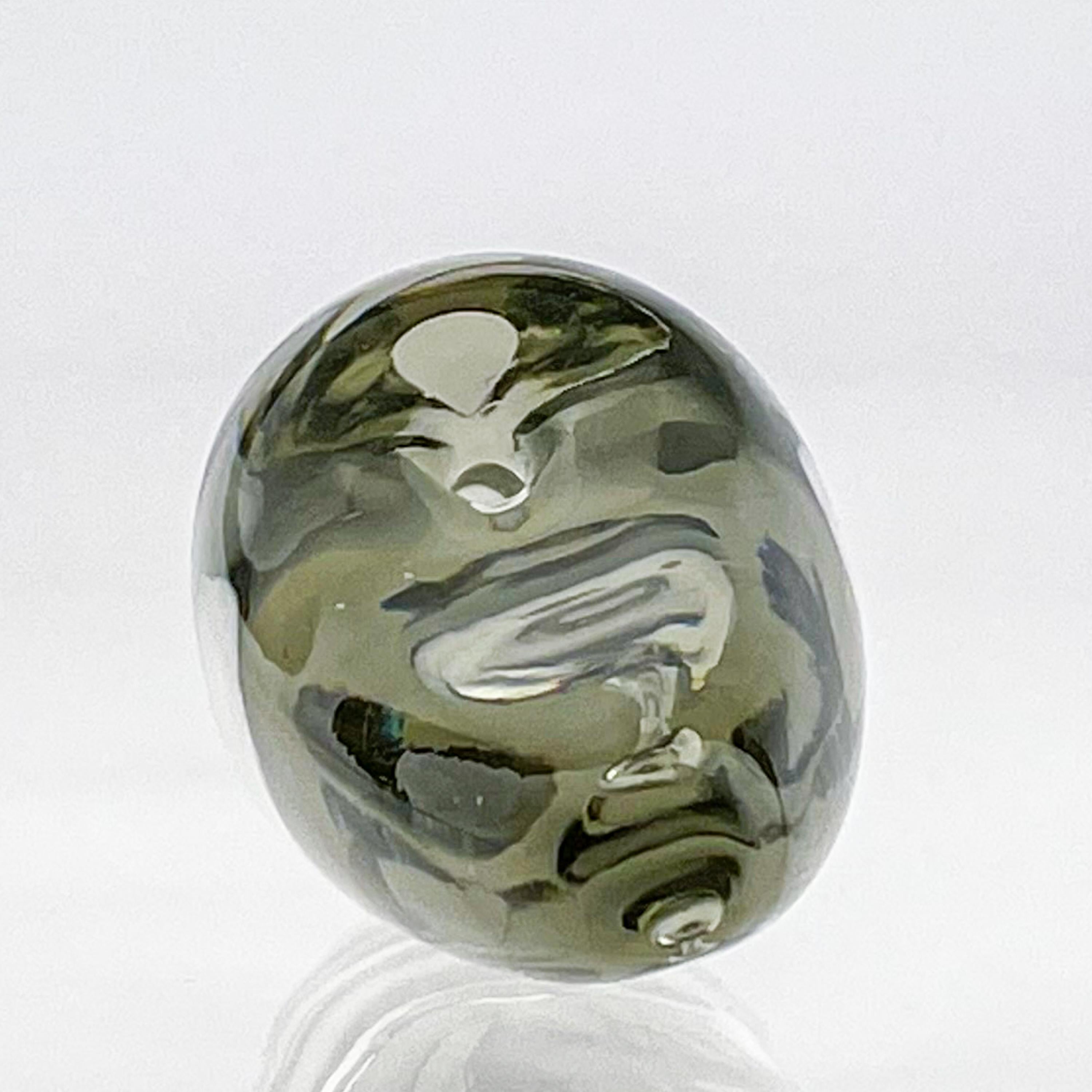 Scandinavian Modern Timo Sarpaneva Crystal Art Sculpture Orchid Handblown 1957 For Sale 3