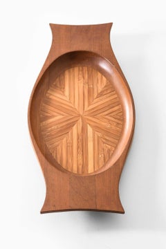 Vassoio in stile moderno scandinavo in teak di Jens Quistgaard, anni ’50