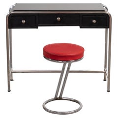 Ensemble de commodes tubulaires chromés scandinaves modernes, années 1940