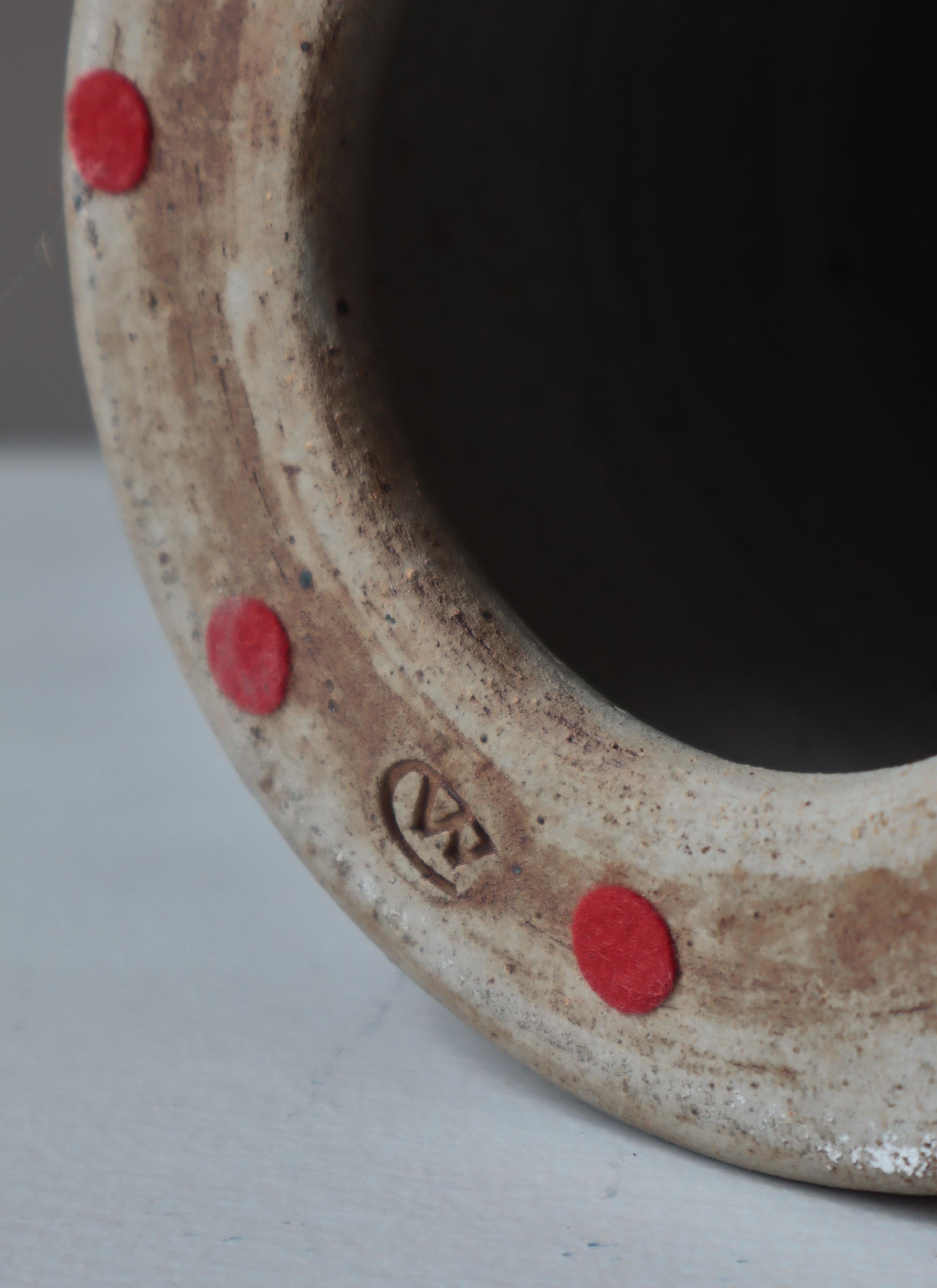Scandinavian Modern Unique Stoneware Table Lamp by Conny Walther, 1960s For Sale 5